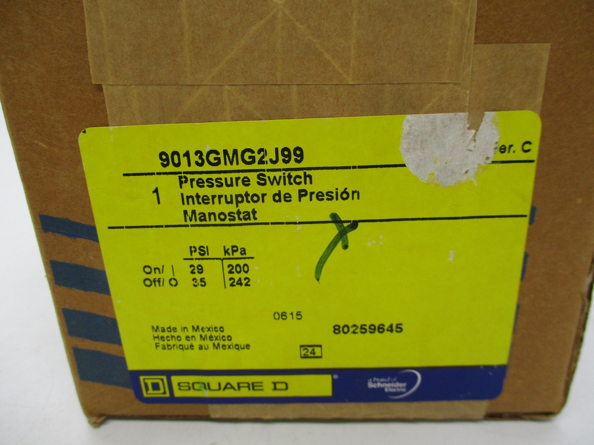 SQUARE D 9013GMG2J99 SER. C NSFS