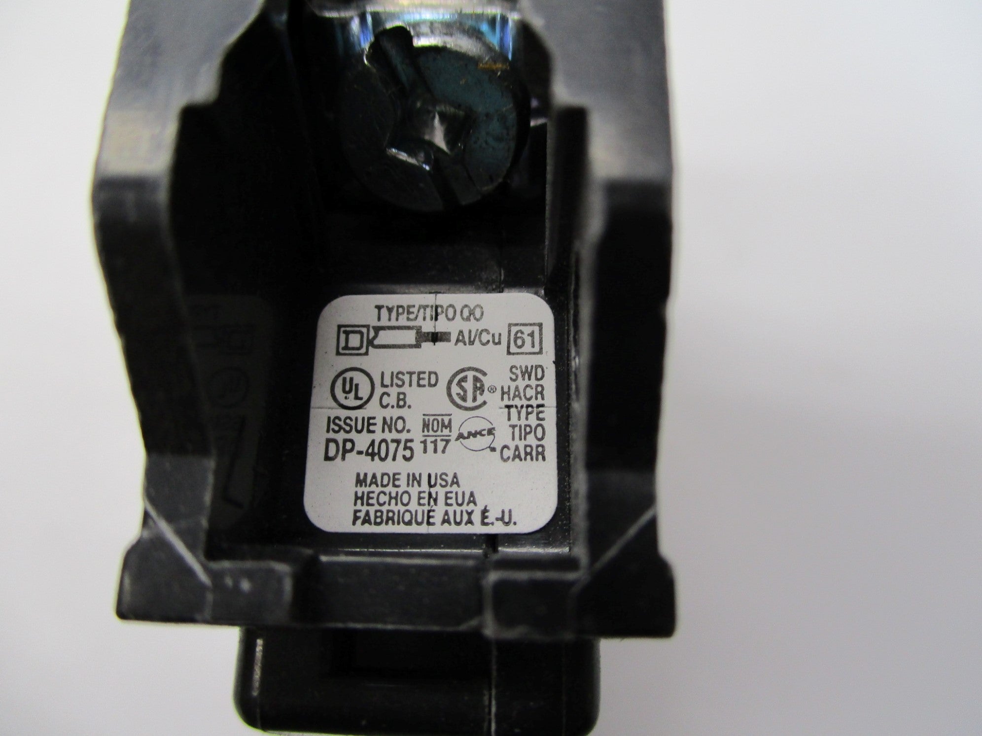 SQUARE D QO120 20A 120/240V NSNP