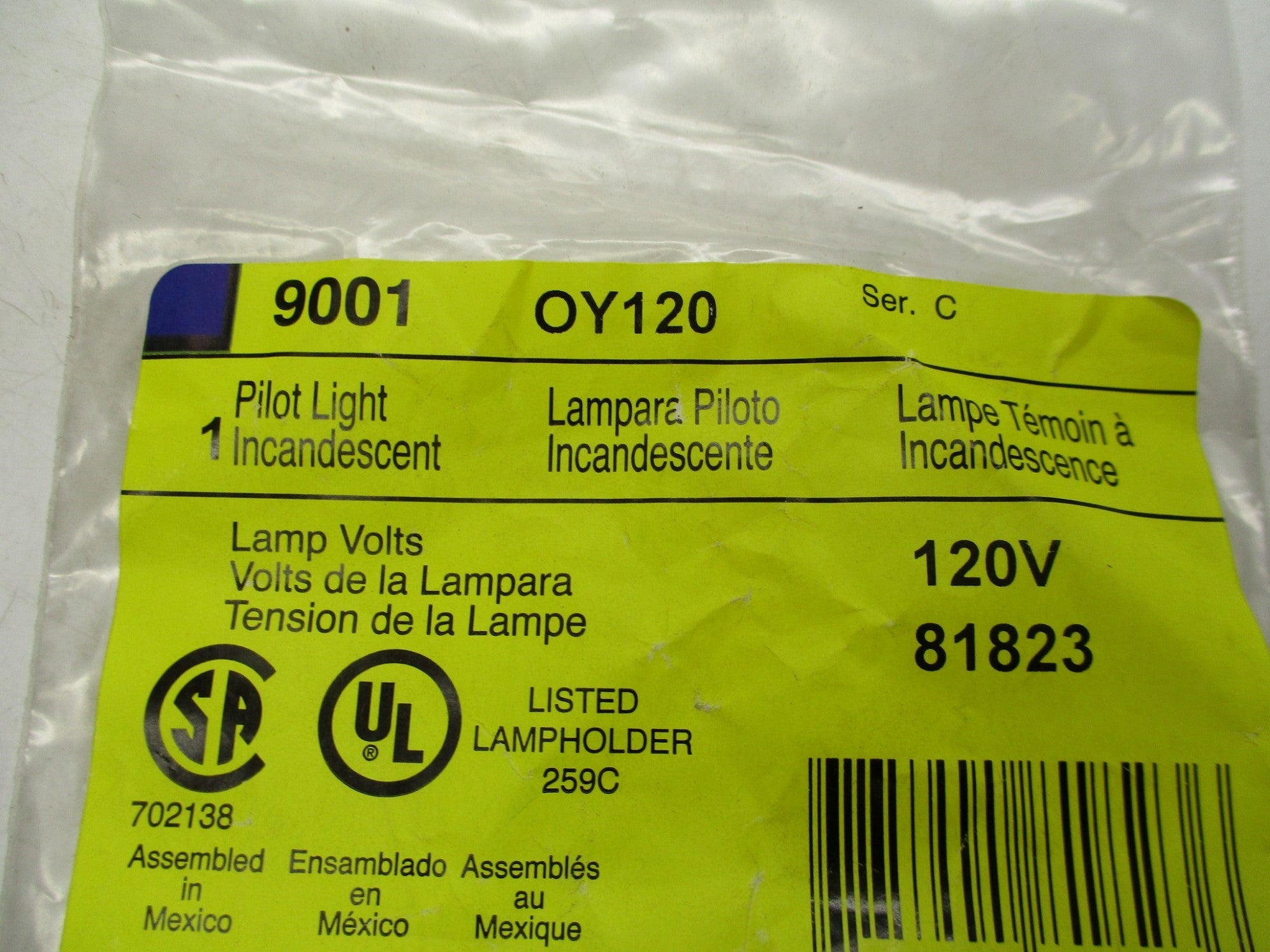 SQUARE D 9001OY120 SER. C NSMP