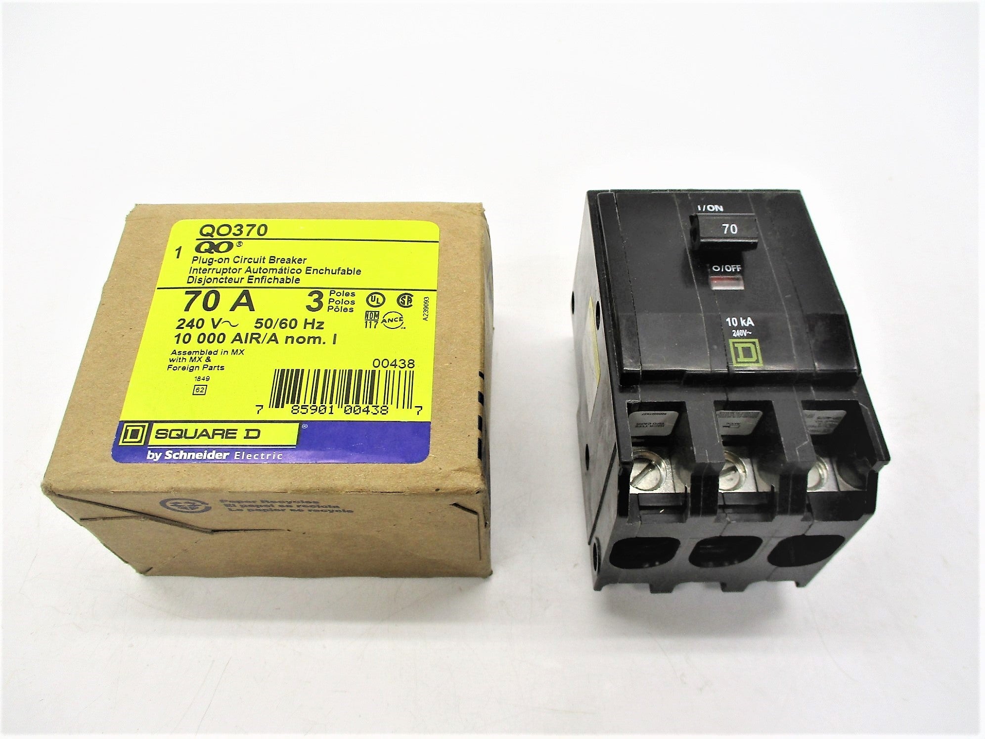 SQUARE D QO370 70A 240V NSMP