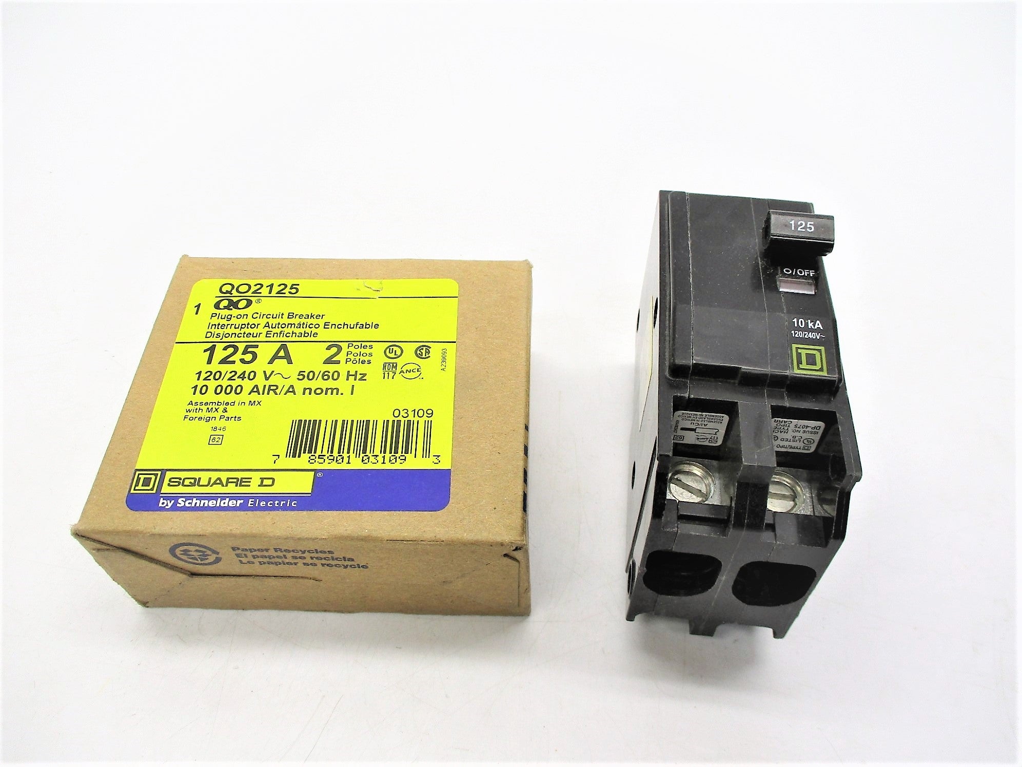 SQUARE D QO125 125A 120/240V NSMP
