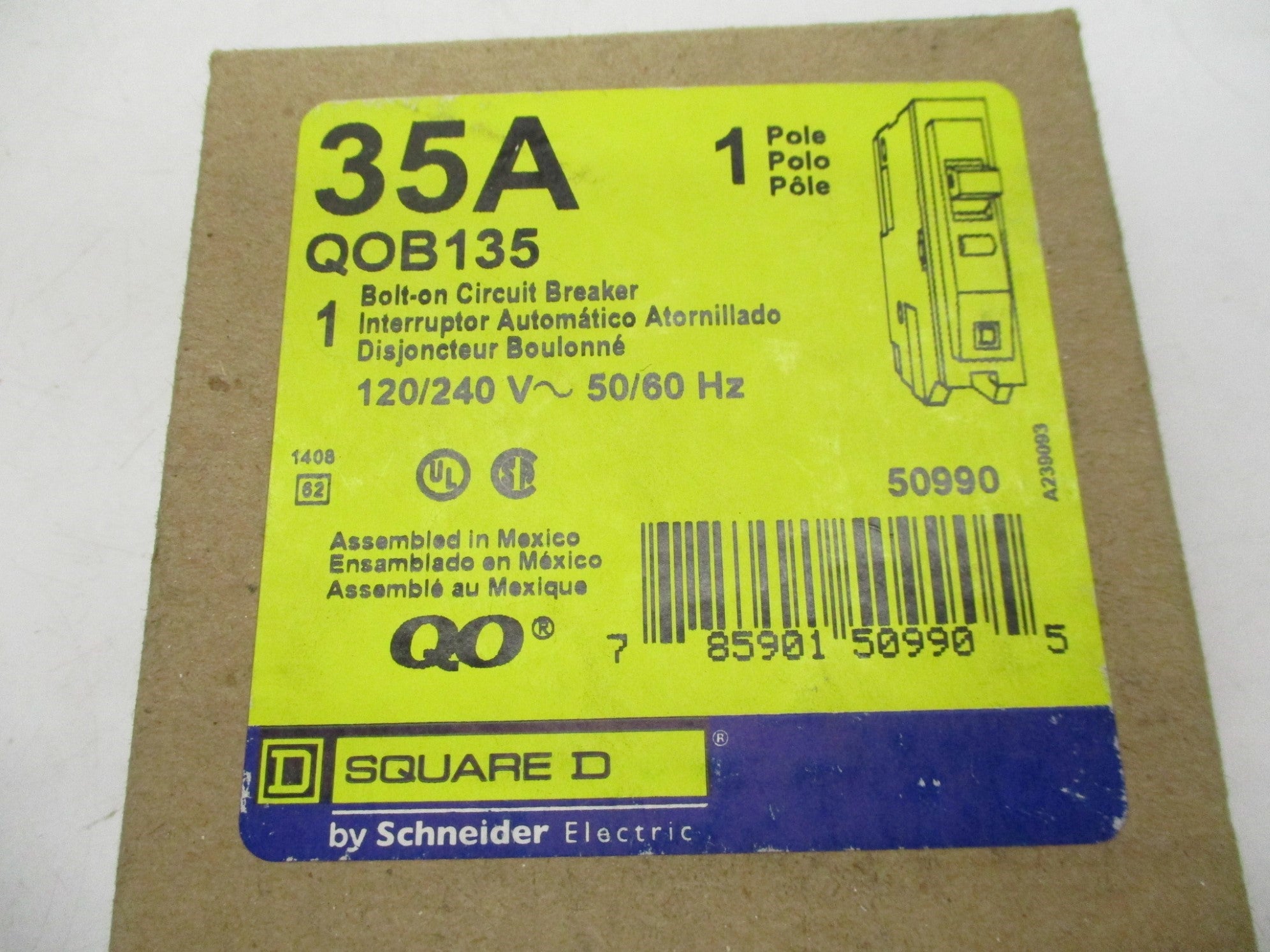 SQUARE D QOB135 35A 120/240V NSMP