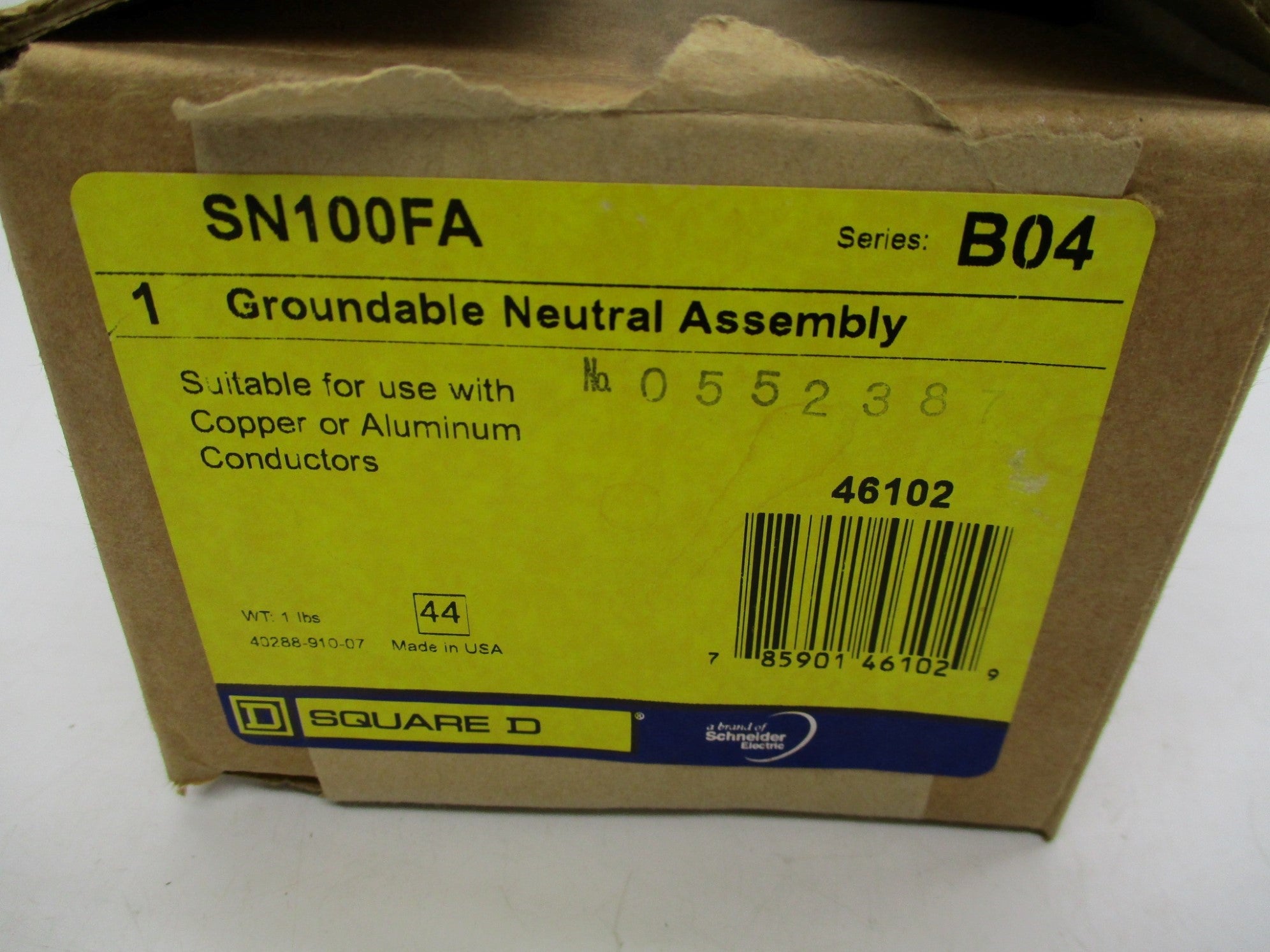 SQUARE D SN100FA SER. B04 NSMP