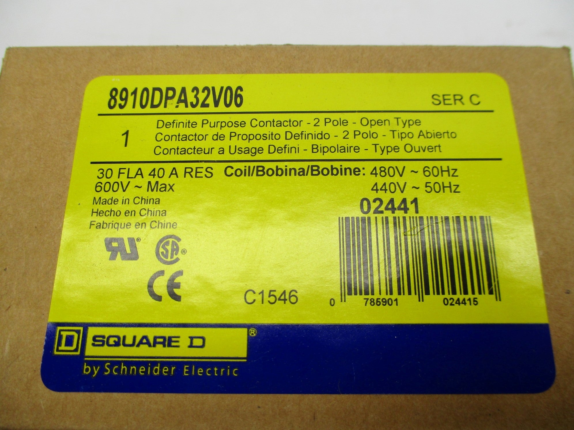 SQUARE D 8910DPA32V06 SER. C 440/480V NSMP
