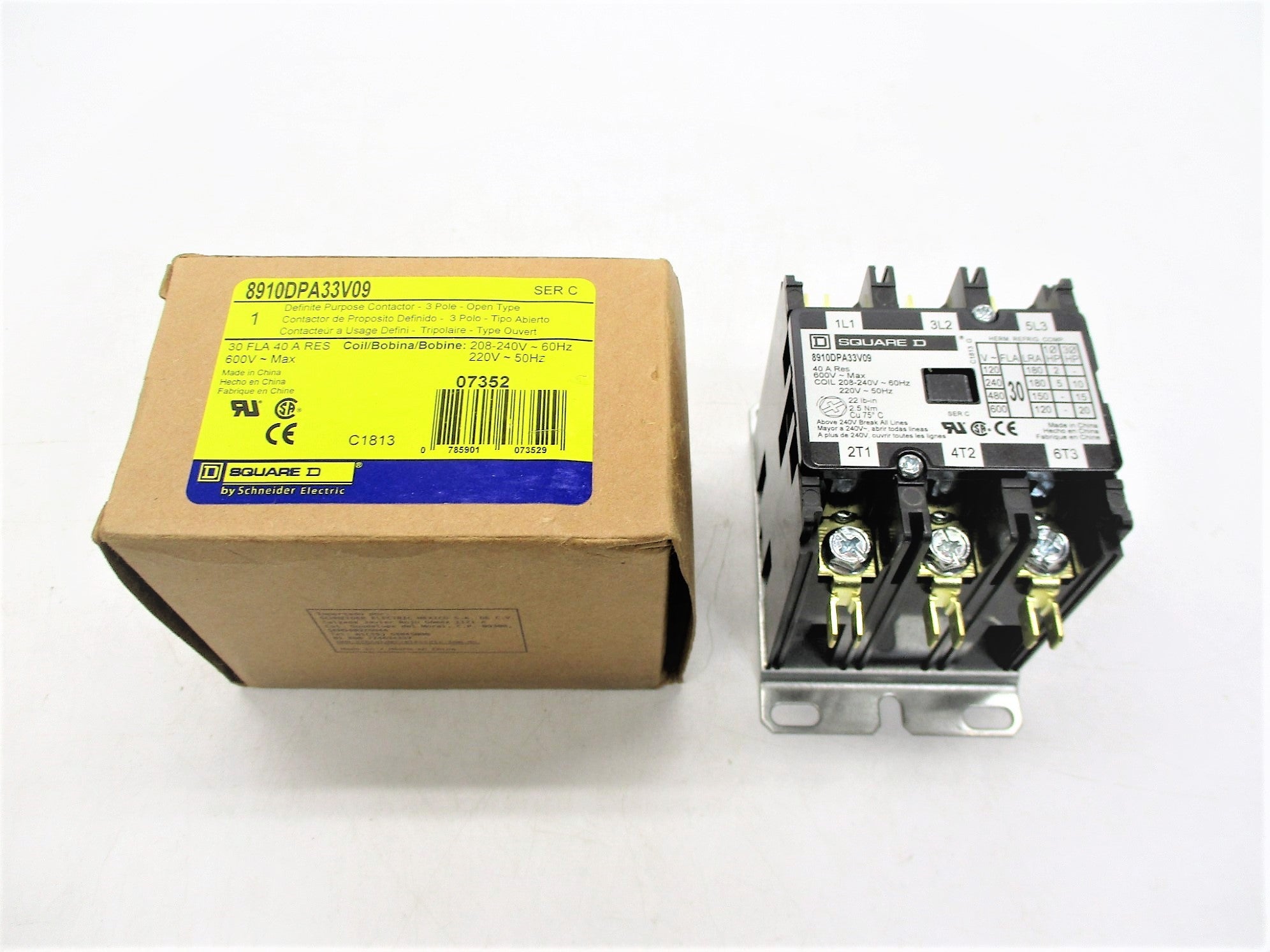 SQUARE D 8910DPA33V09 SER. C 208-240V NSMP