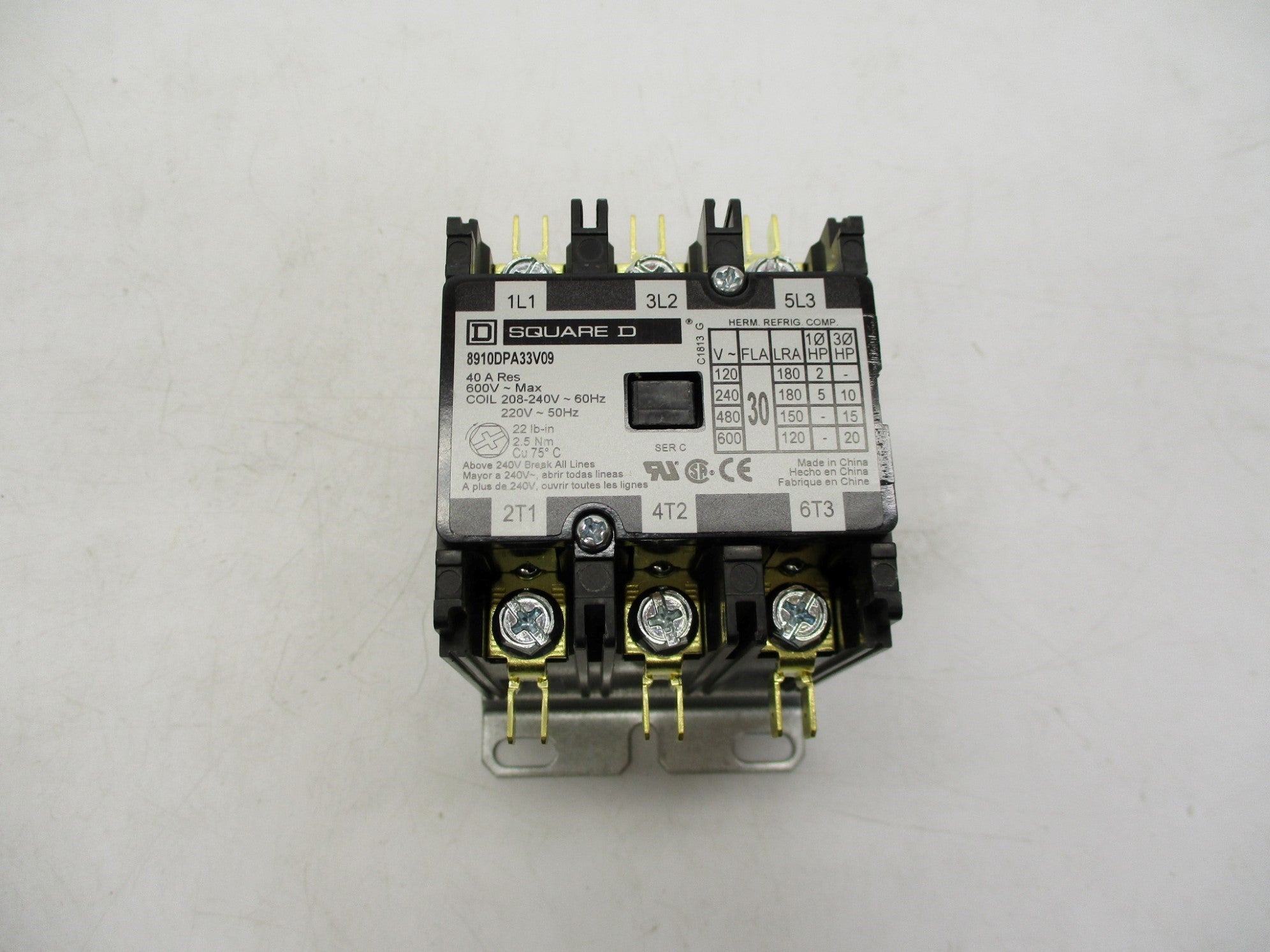 SQUARE D 8910DPA33V09 SER. C 208-240V NSMP