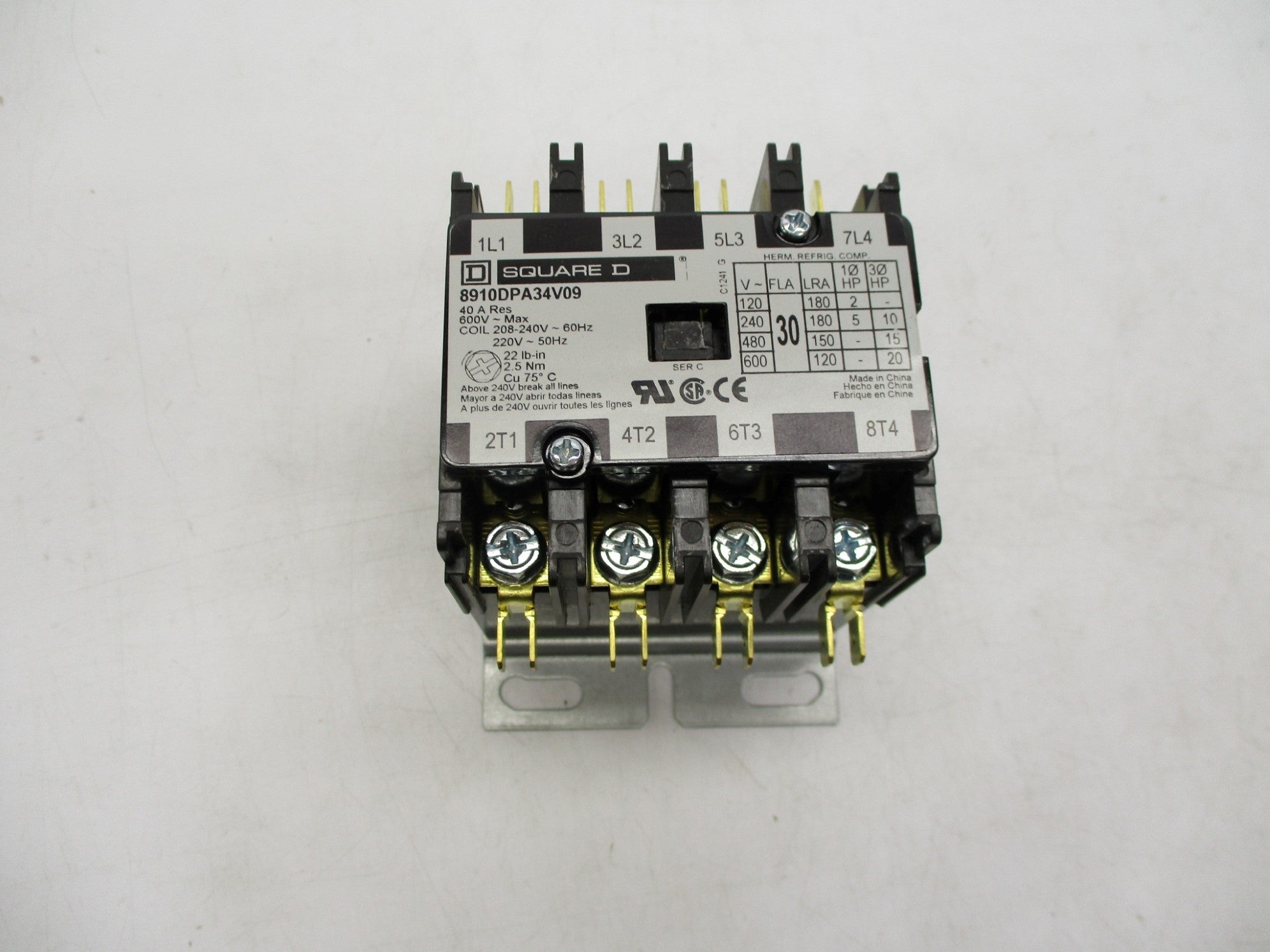SQUARE D 8910DPA34V09 SER. C 208-240V NSMP