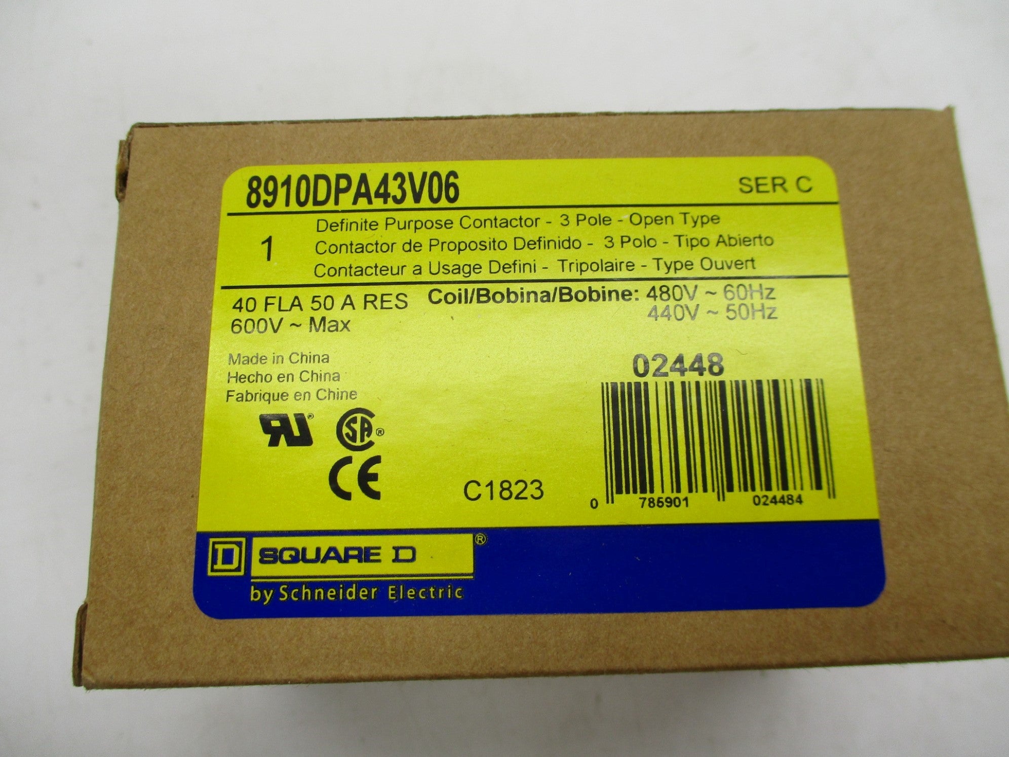 SQUARE D 8910DPA43V06 SER. C 440/480V NSMP