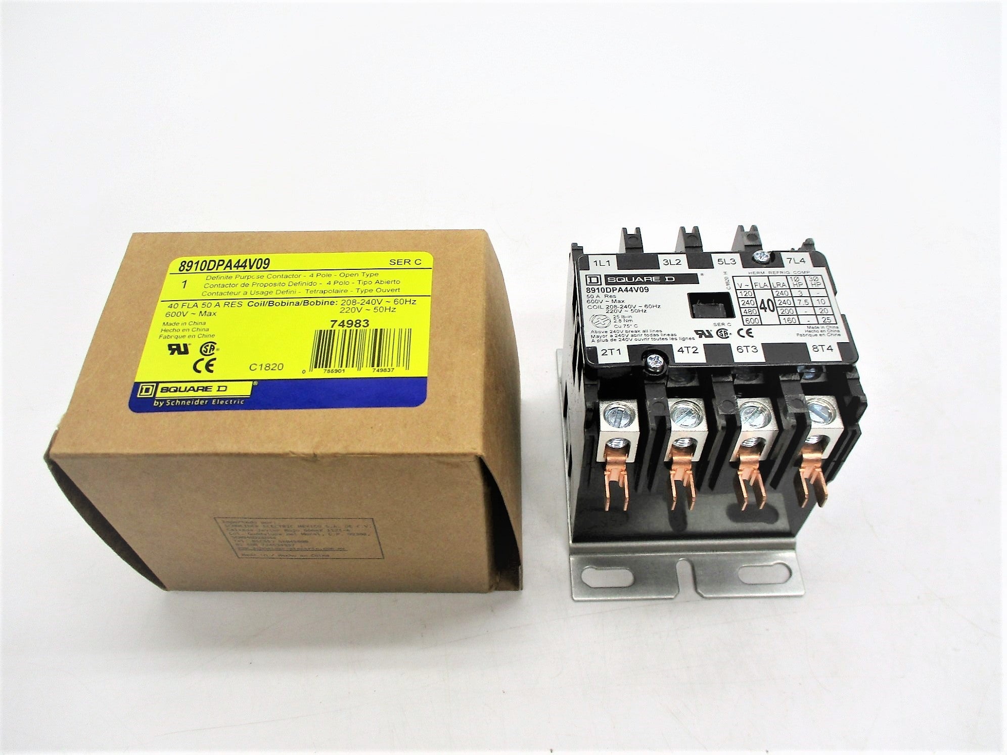 SQUARE D 8910DPA44V09 SER. C 208-240V (AS PICTURED) NSMP