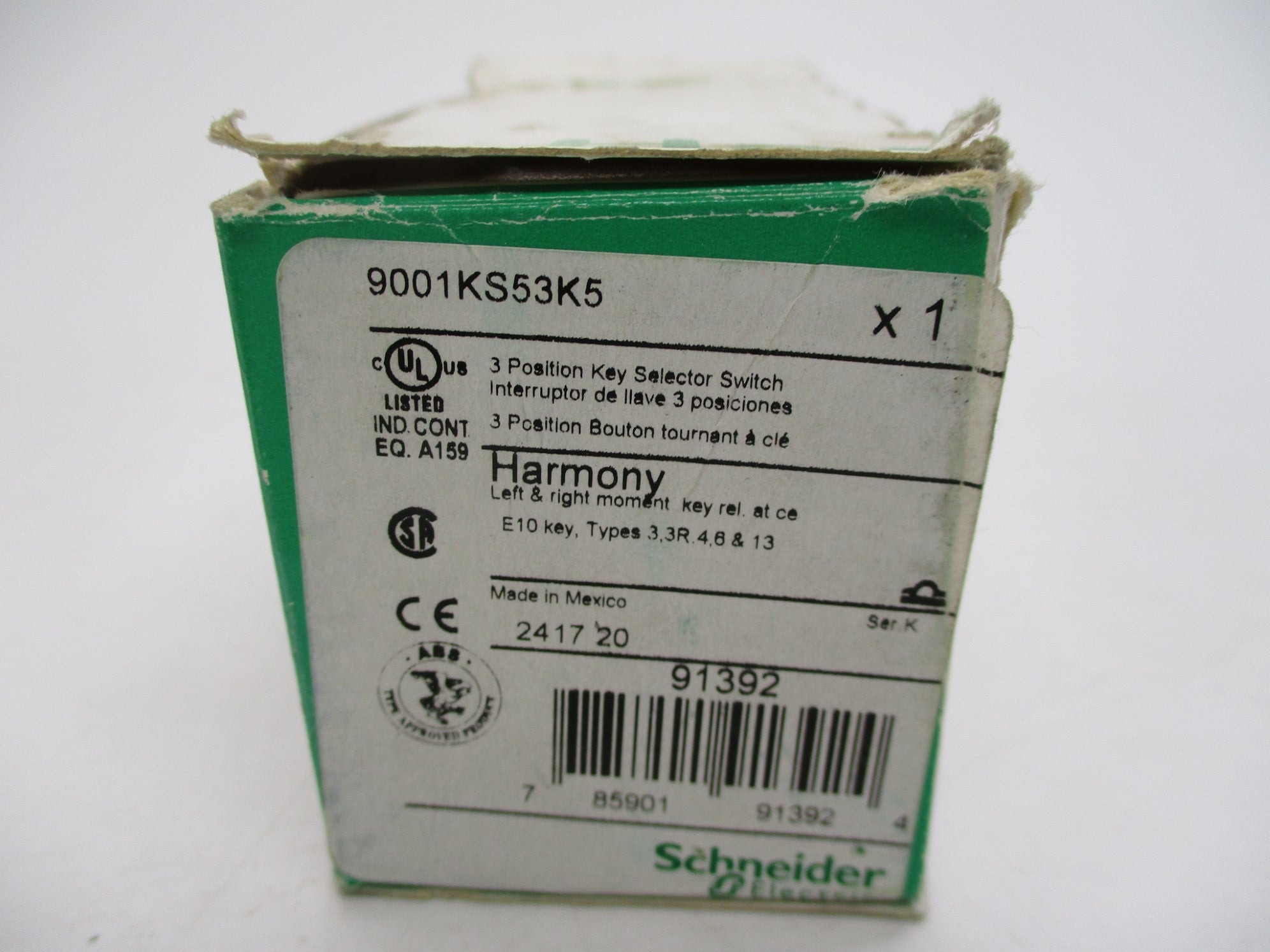 SCHNEIDER ELECTRIC 9001KS53K5 SER. K NSMP