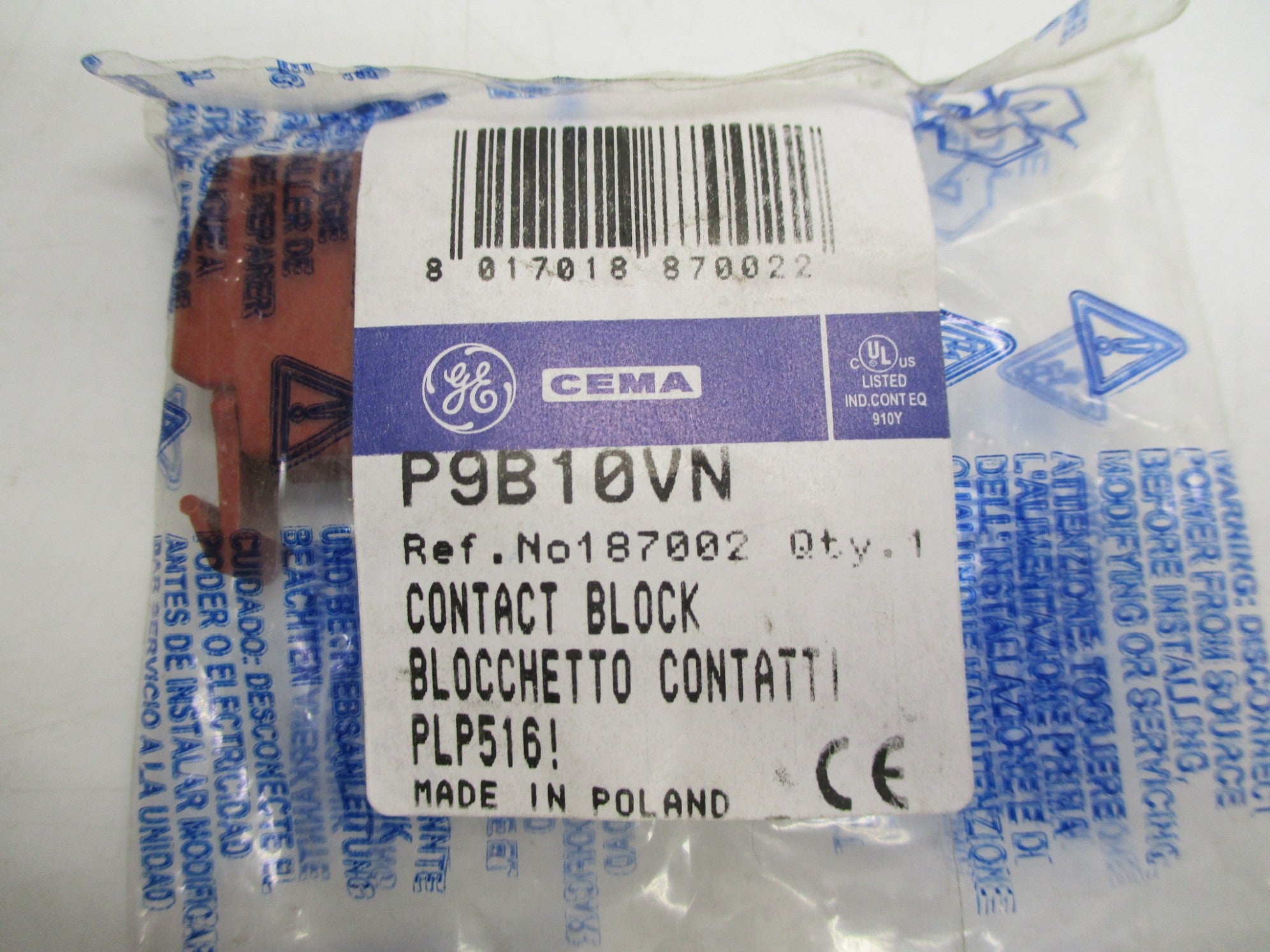 GENERAL ELECTRIC P9B10VN NSMP
