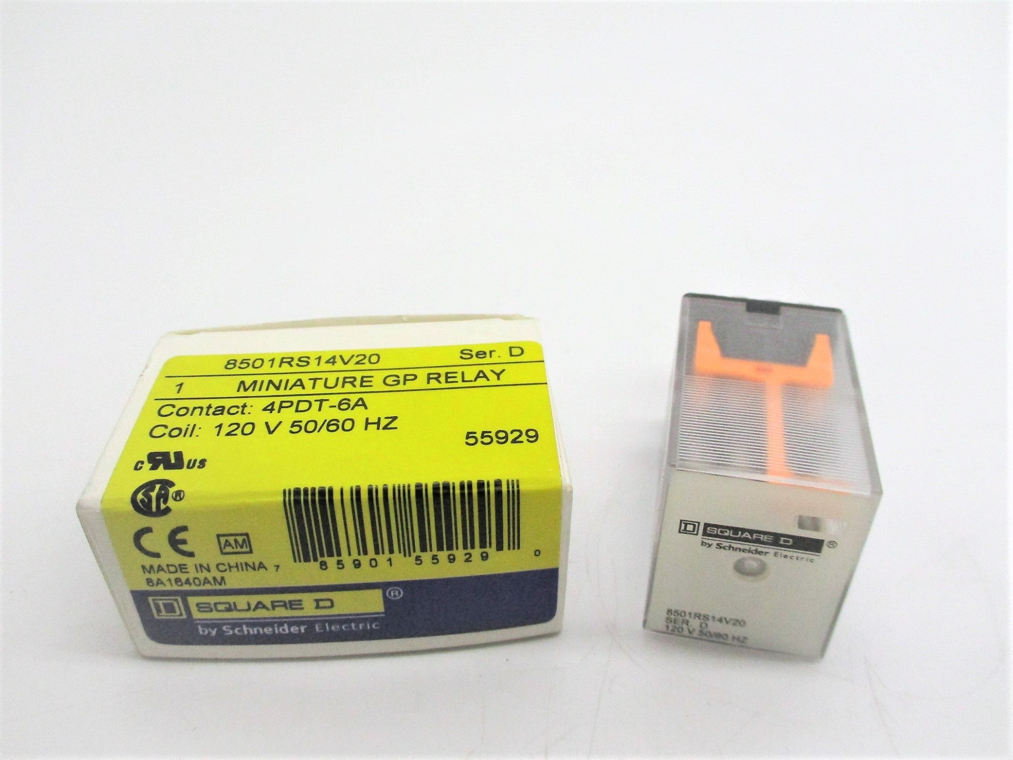SQUARE D 8501RS14V20 SER. D 120V NSMP