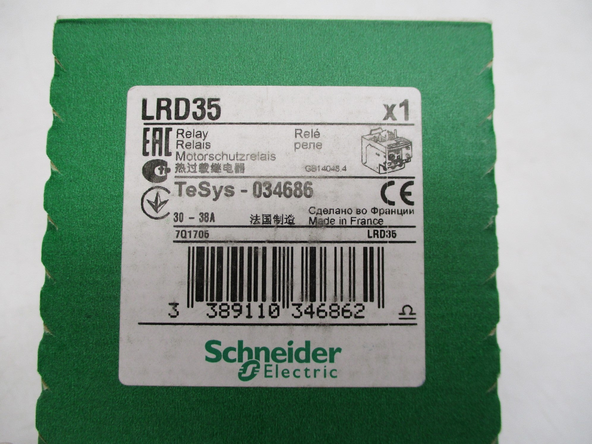 SCHNEIDER ELECTRIC LRD35 30-38A NSFS