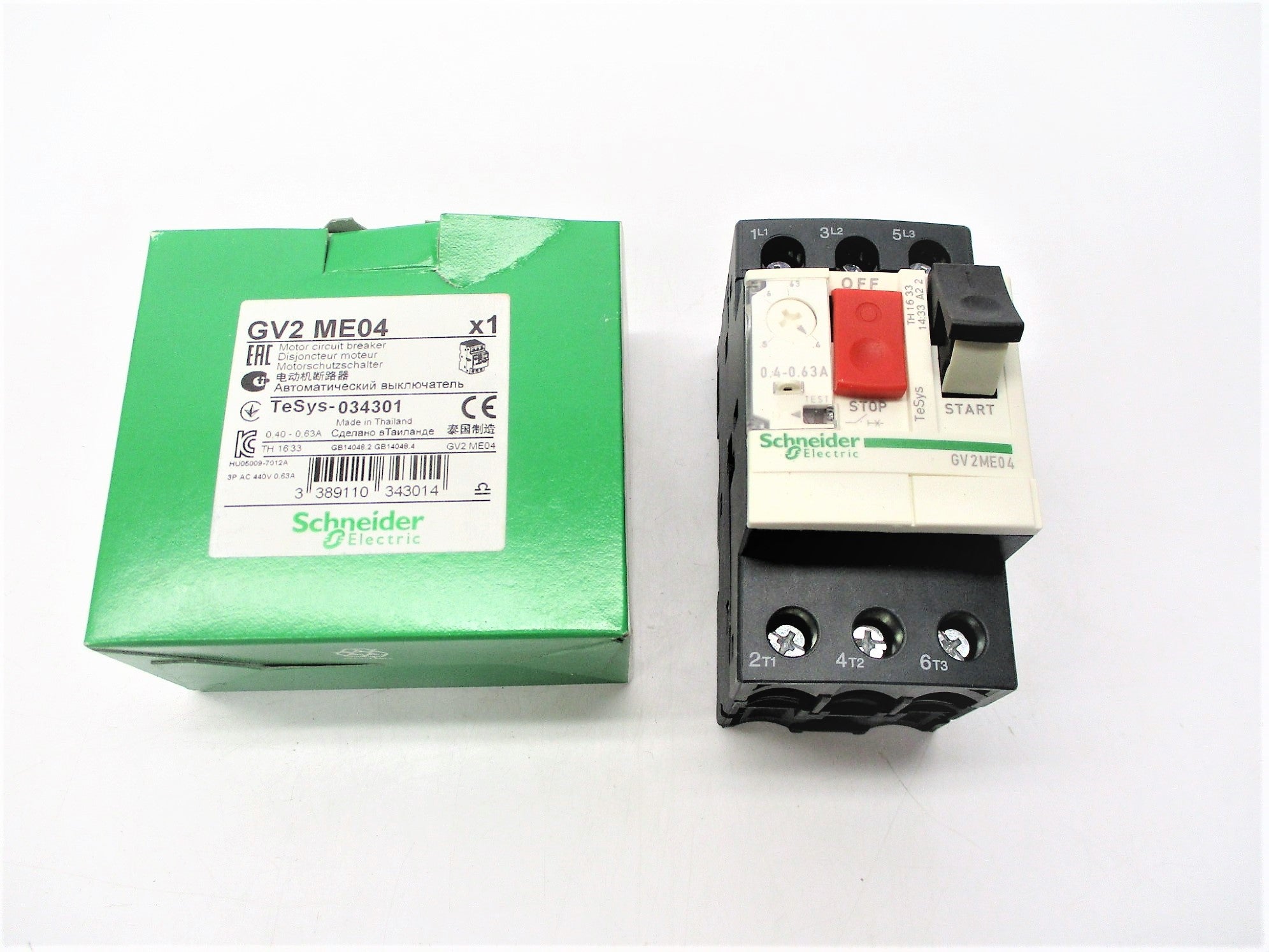 SCHNEIDER ELECTRIC GV2ME04 0.4-0.63A NSMP