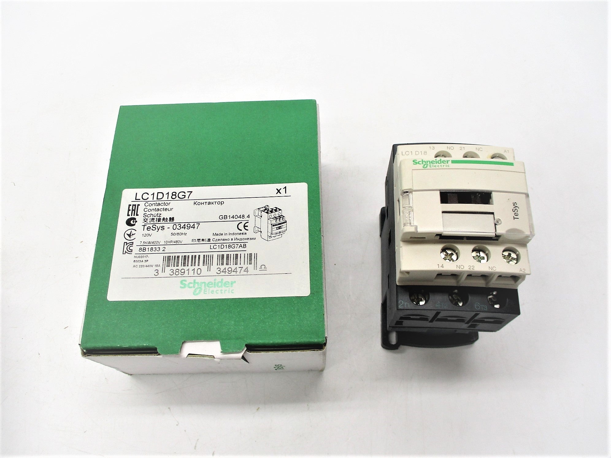 SCHNEIDER ELECTRIC LC1D18G7 120V NSMP