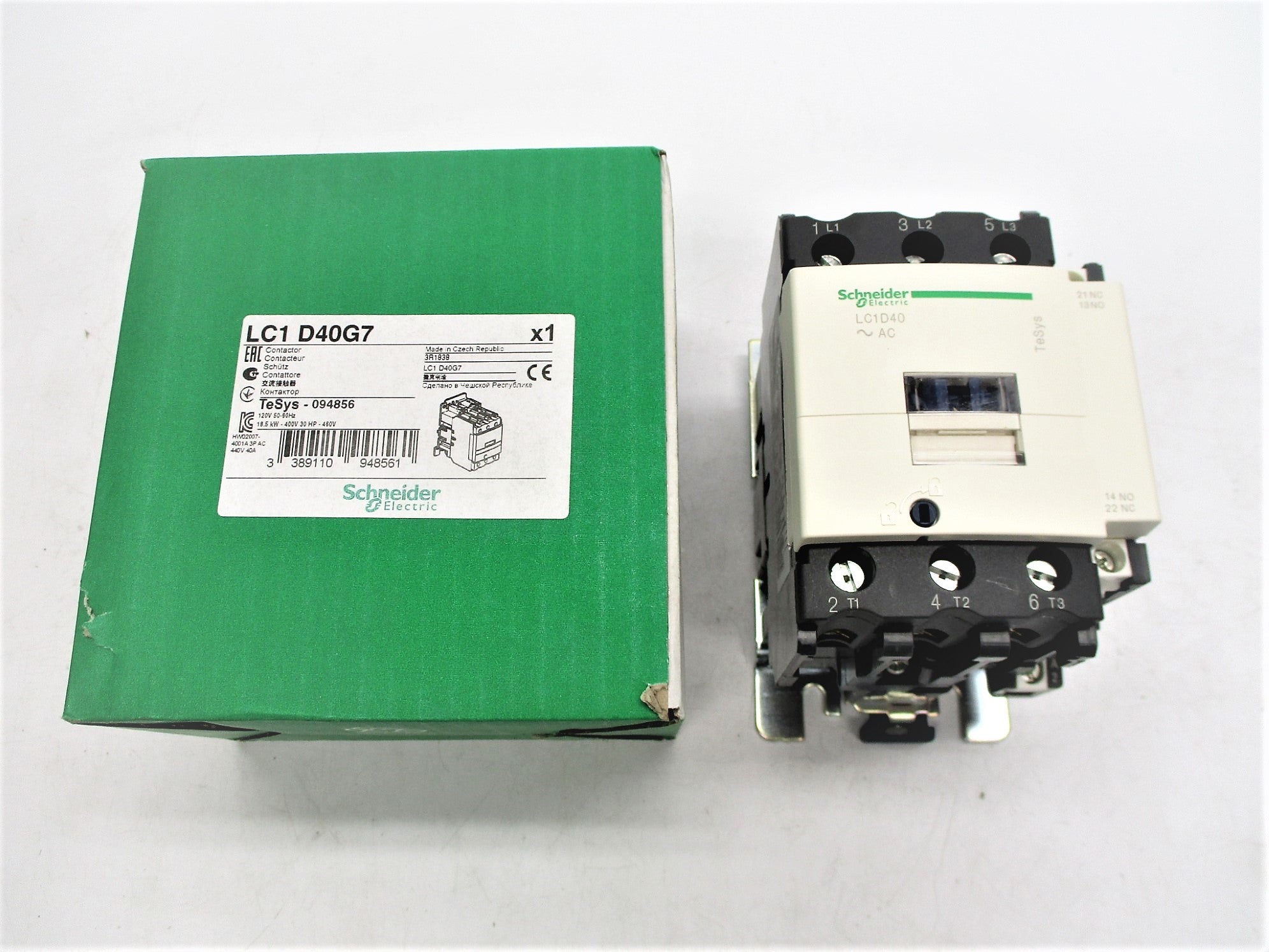 SCHNEIDER ELECTRIC LC1D40G7 120V NSMP