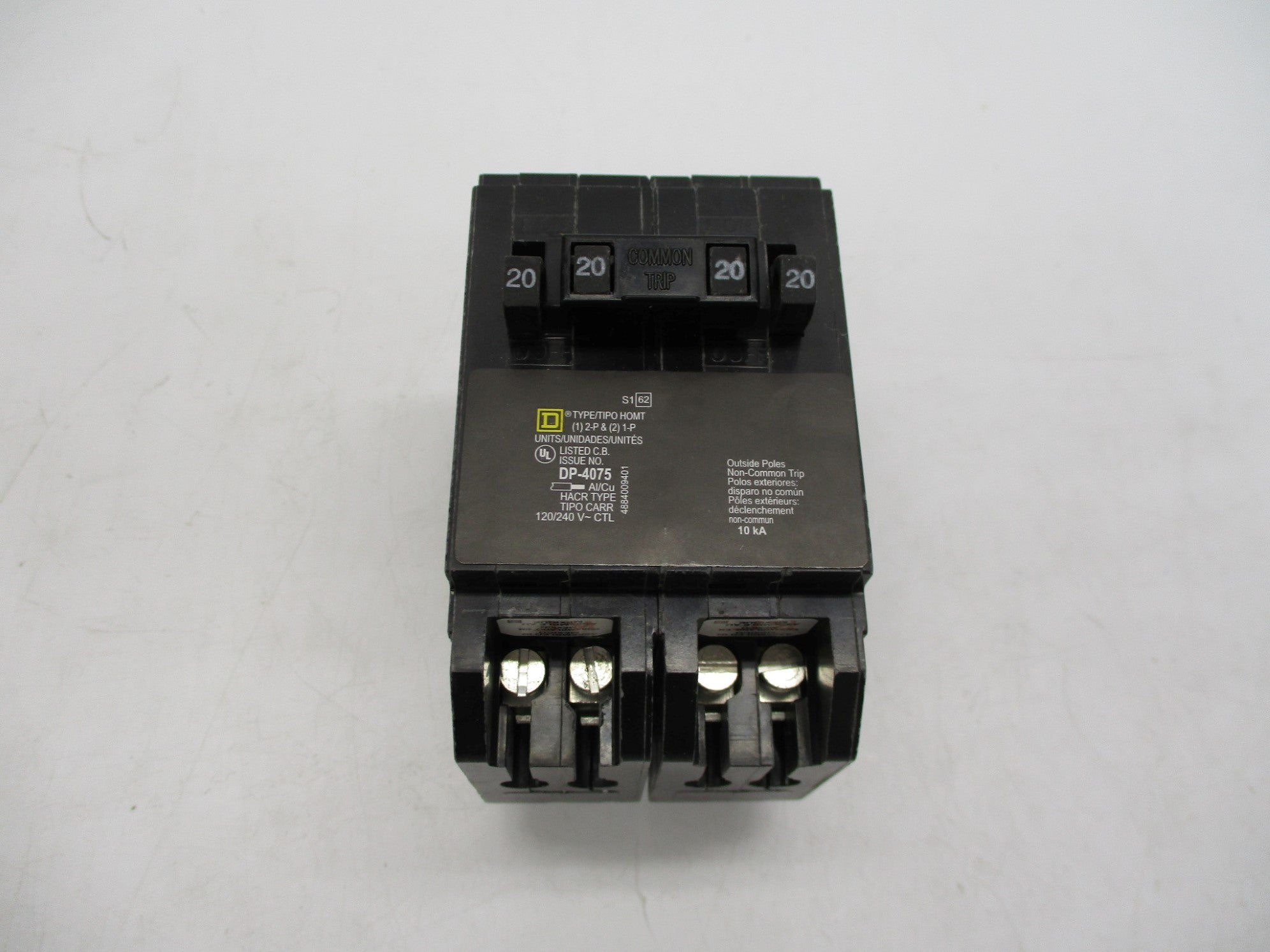 SQUARE D HOMT2020220 20/20A 120/240V NSNP