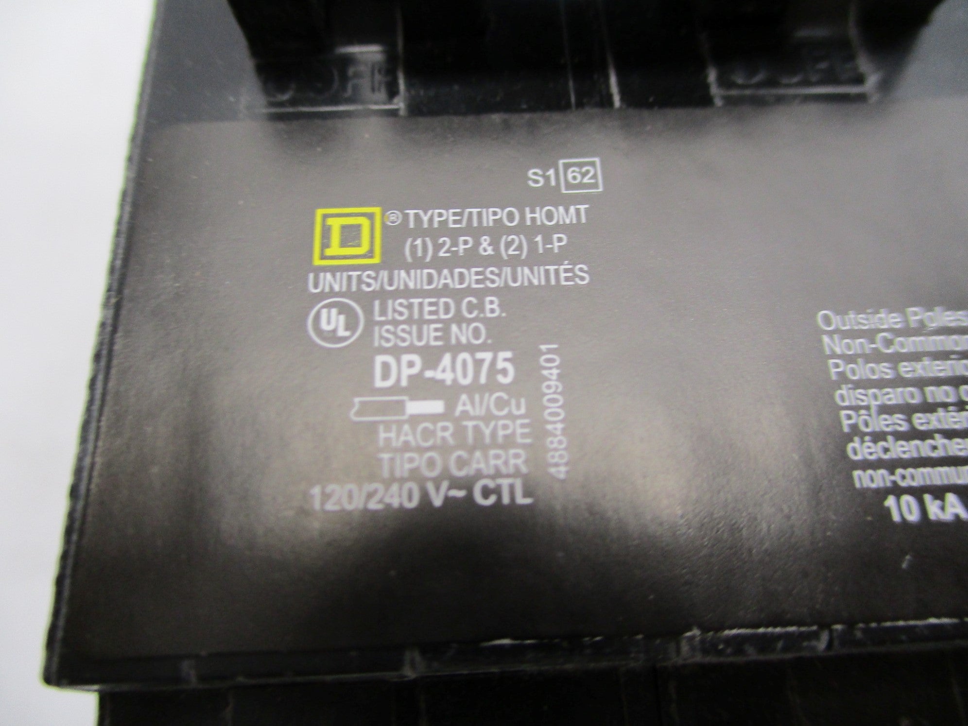 SQUARE D HOMT2020220 20/20A 120/240V NSNP