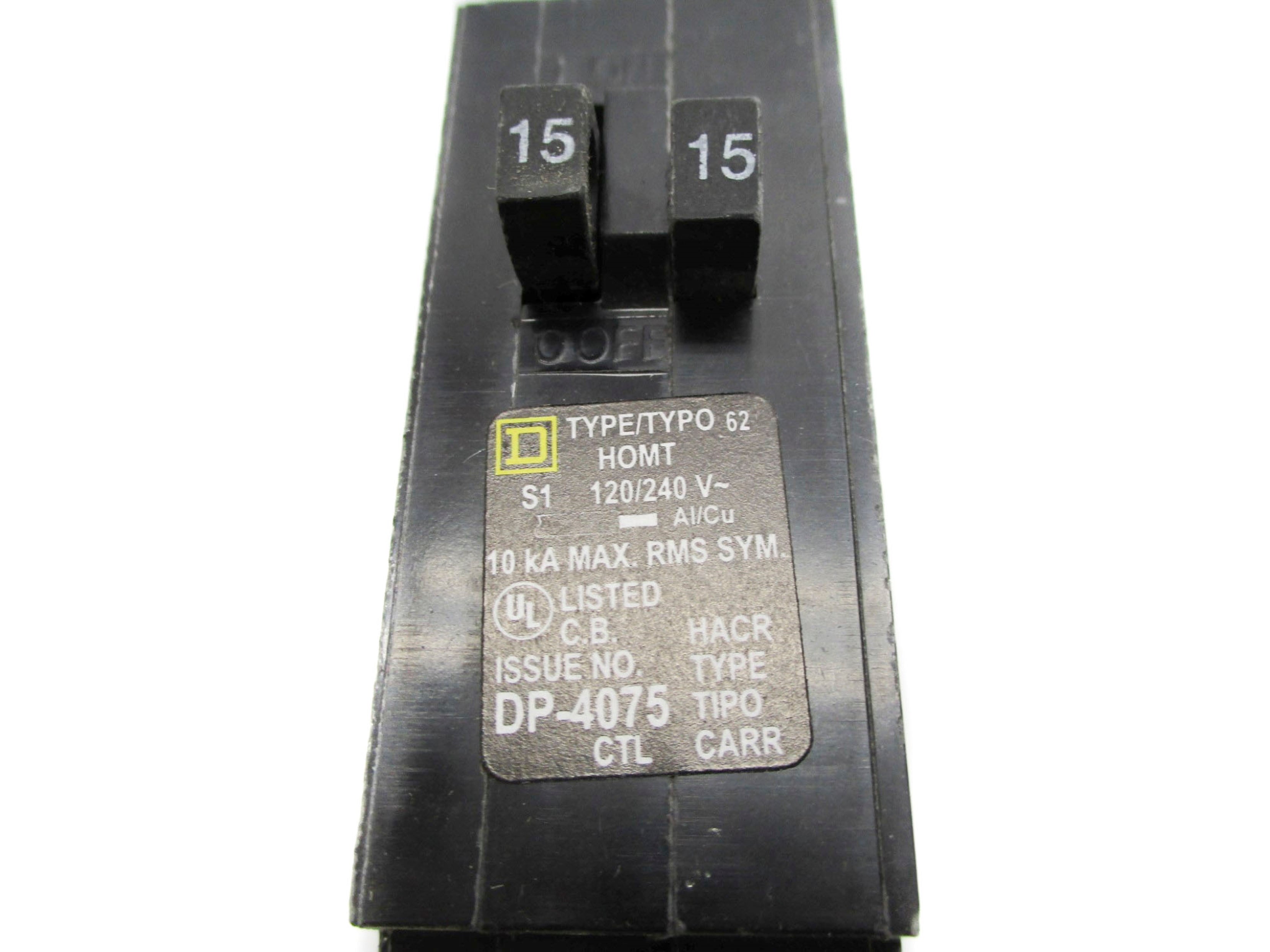 SQUARE D HOMT1515 15/15A 120/240V NSNP