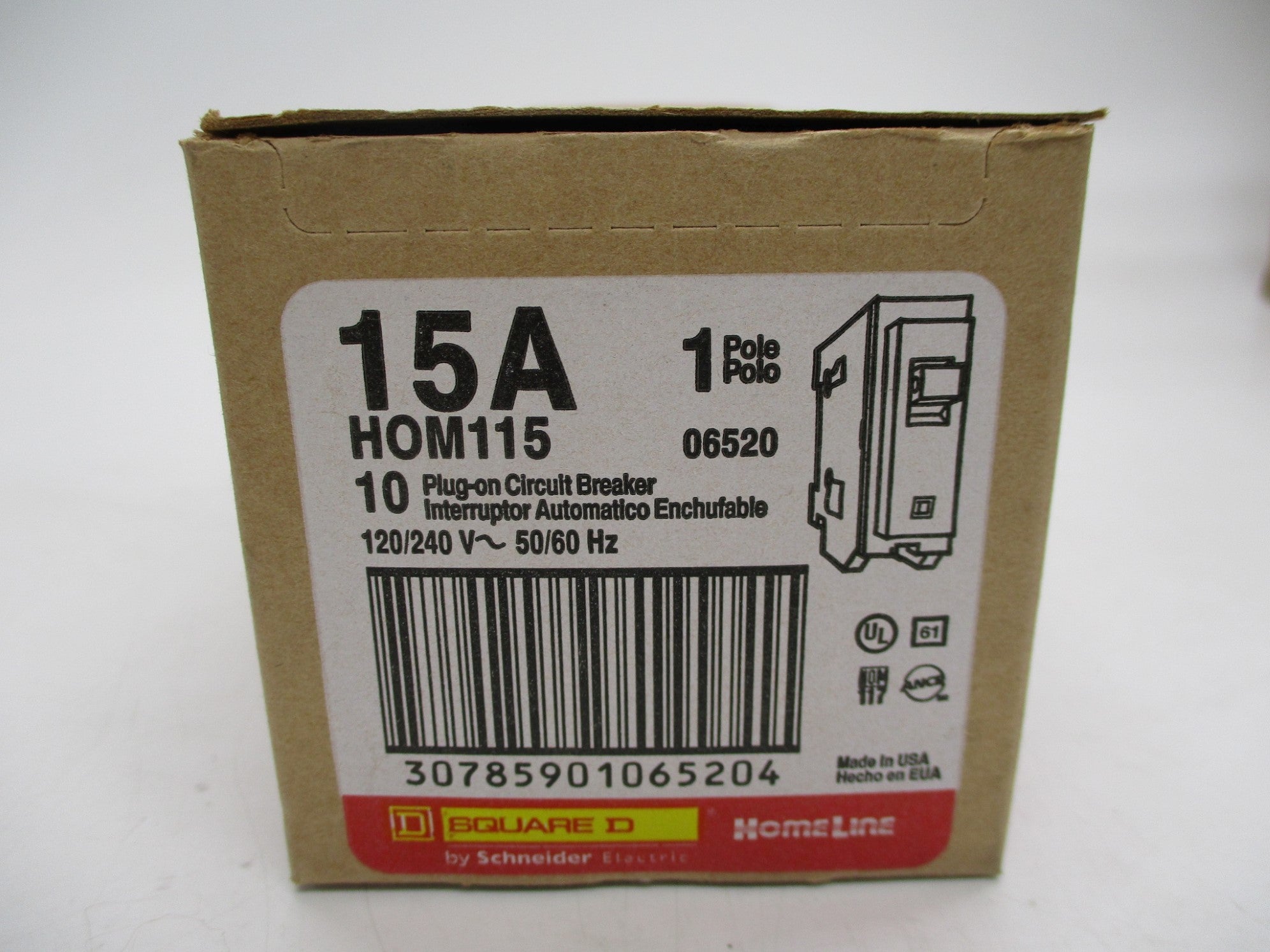 SQUARE D HOM115 15A 120/240V NSNP