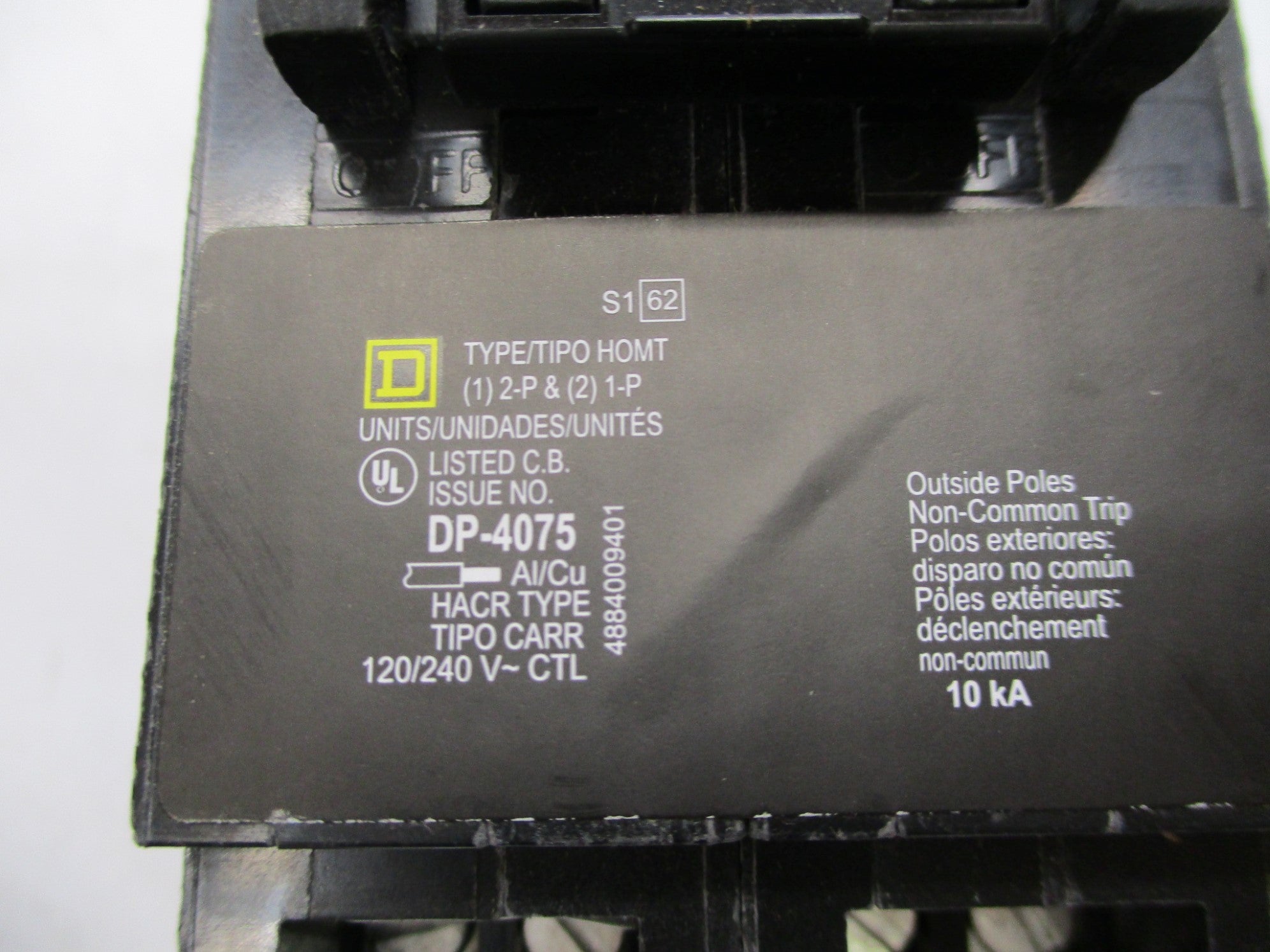 SQUARE D HOMT1515220 45A 120/240V NSMP