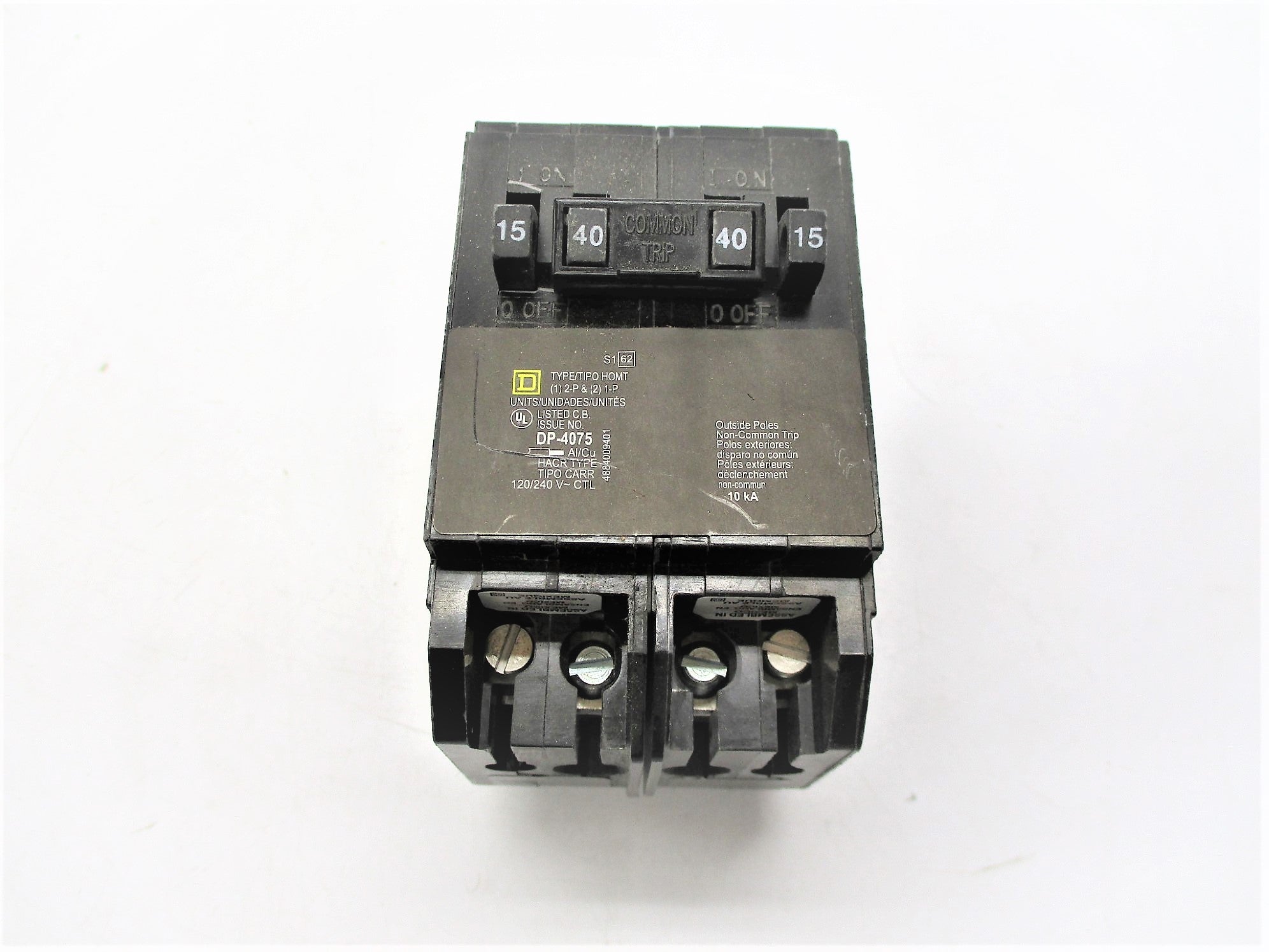 SQUARE D HOMT1515240  15/40A 120/240V NSNP