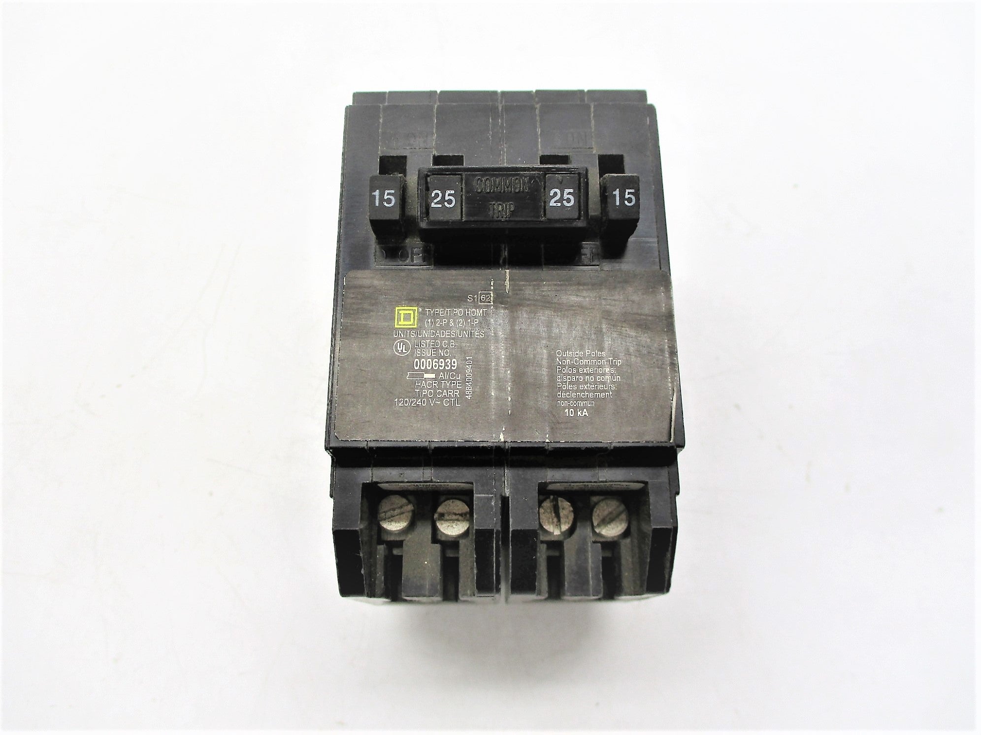 SQUARE D HOMT1515225 15/25A 120/240V NSNP