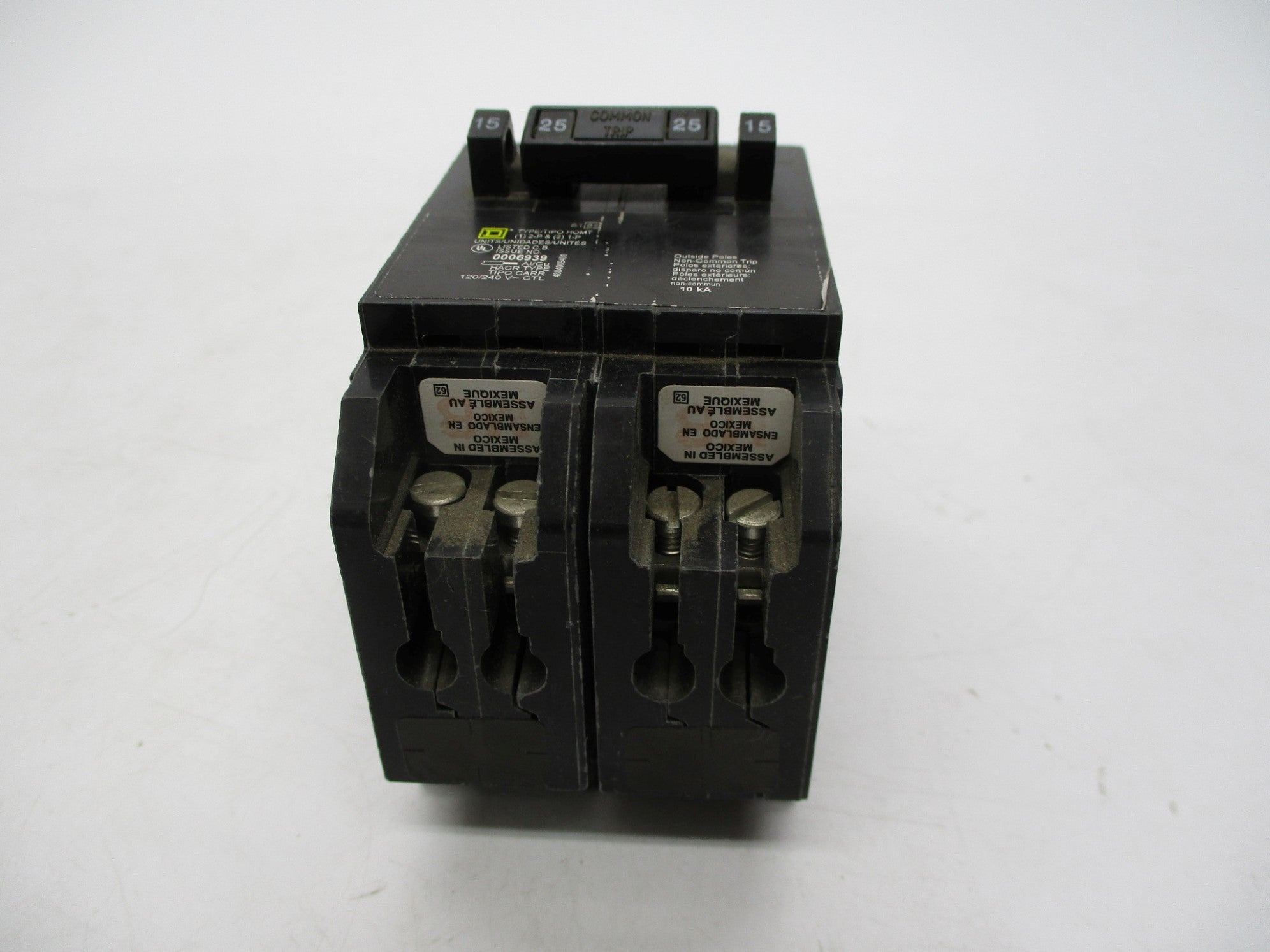 SQUARE D HOMT1515225 15/25A 120/240V NSNP