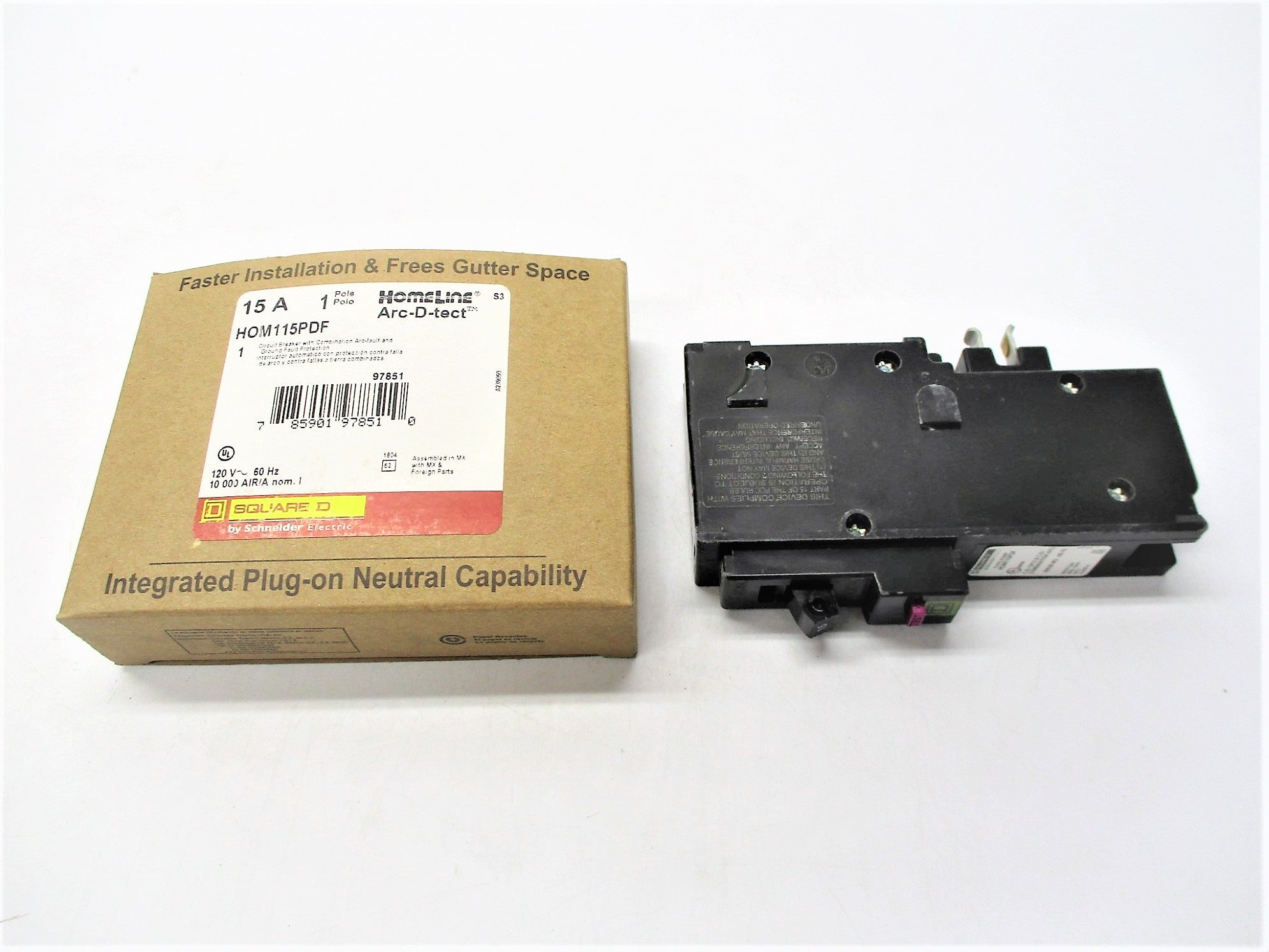 SQUARE D HOM115PDF 15A 120V NSMP