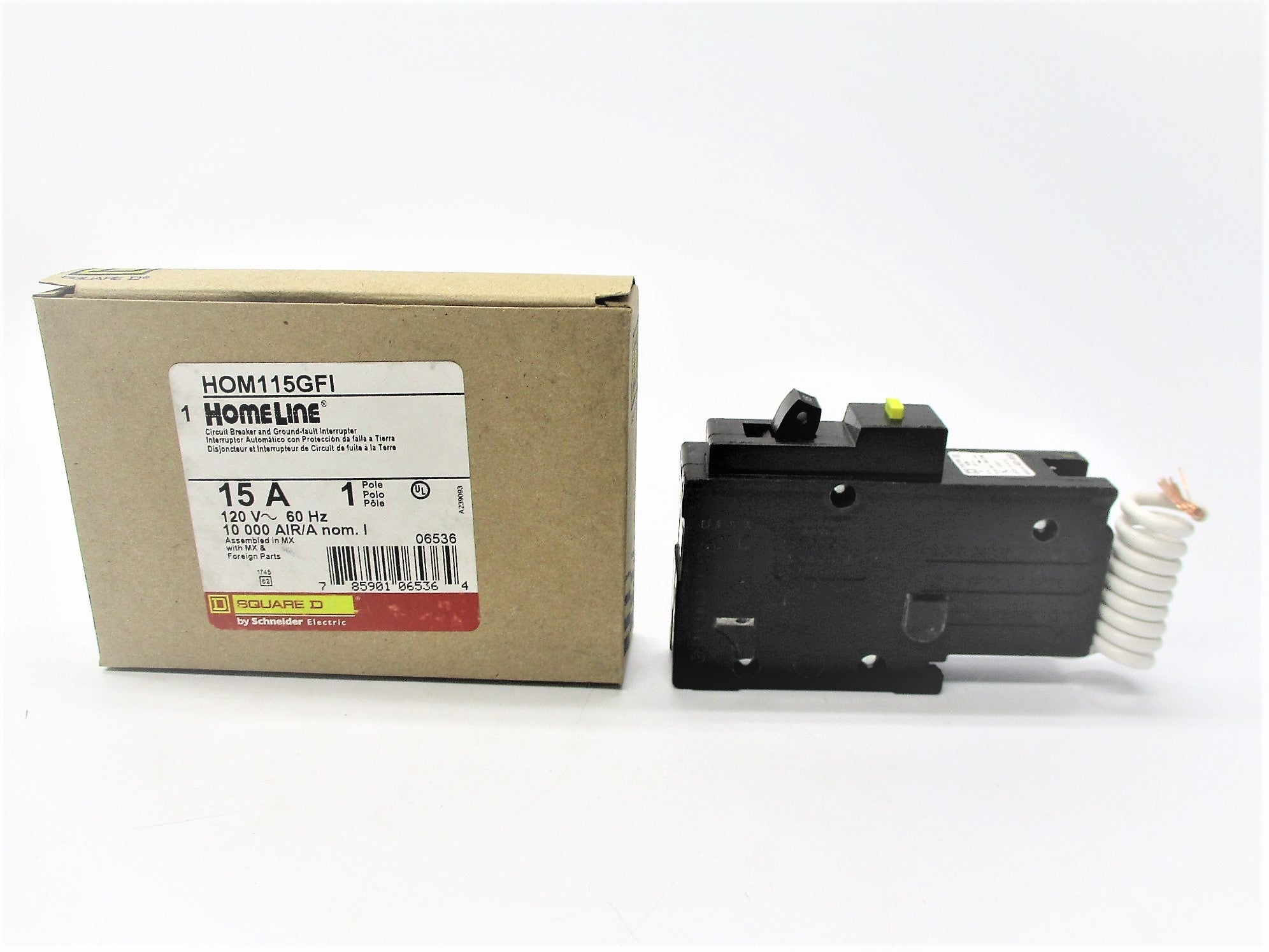 SQUARE D HOM115GFI 15A 120V NSMP