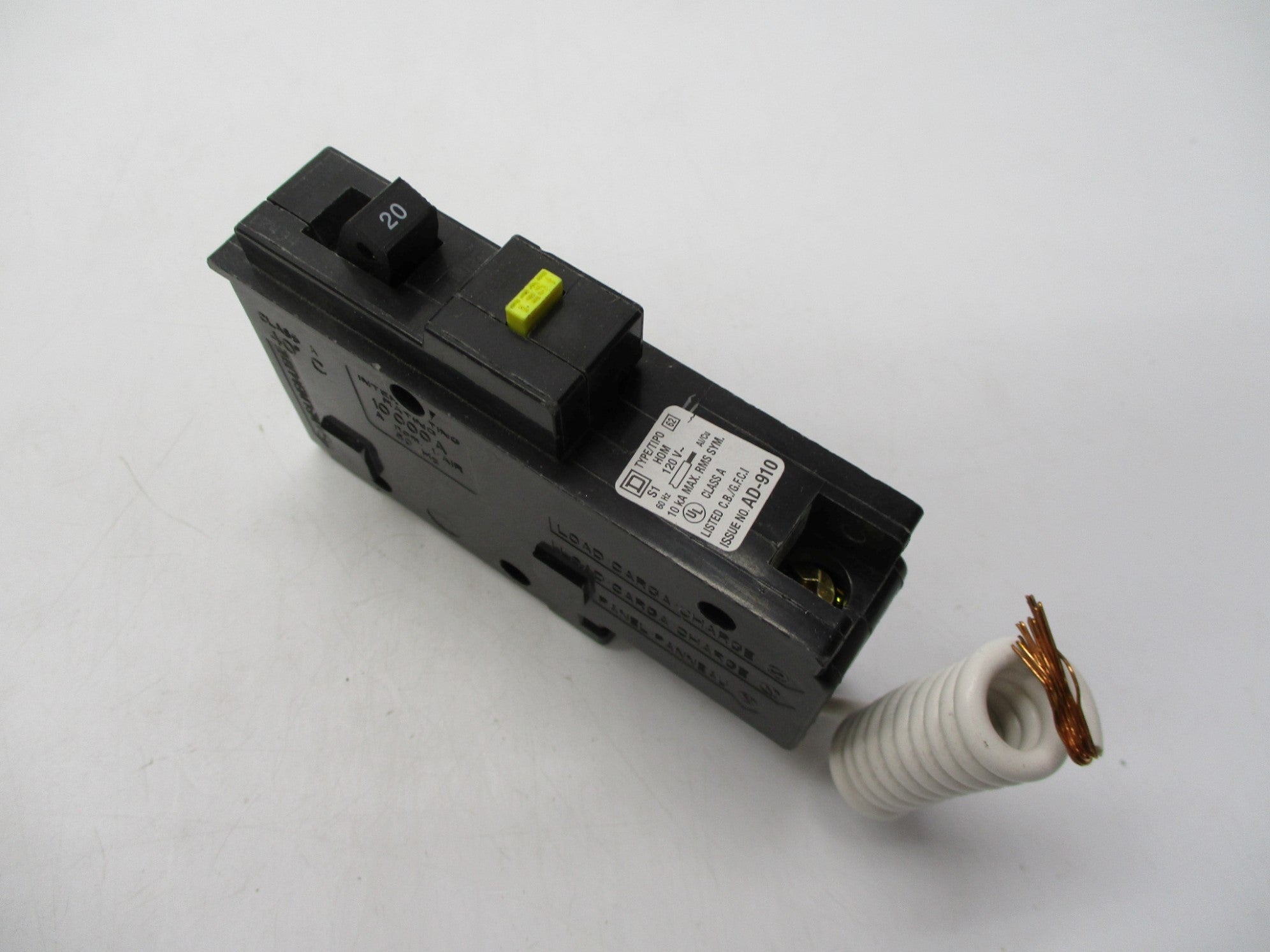 SQUARE D HOM120GFI 20A 120V NSMP