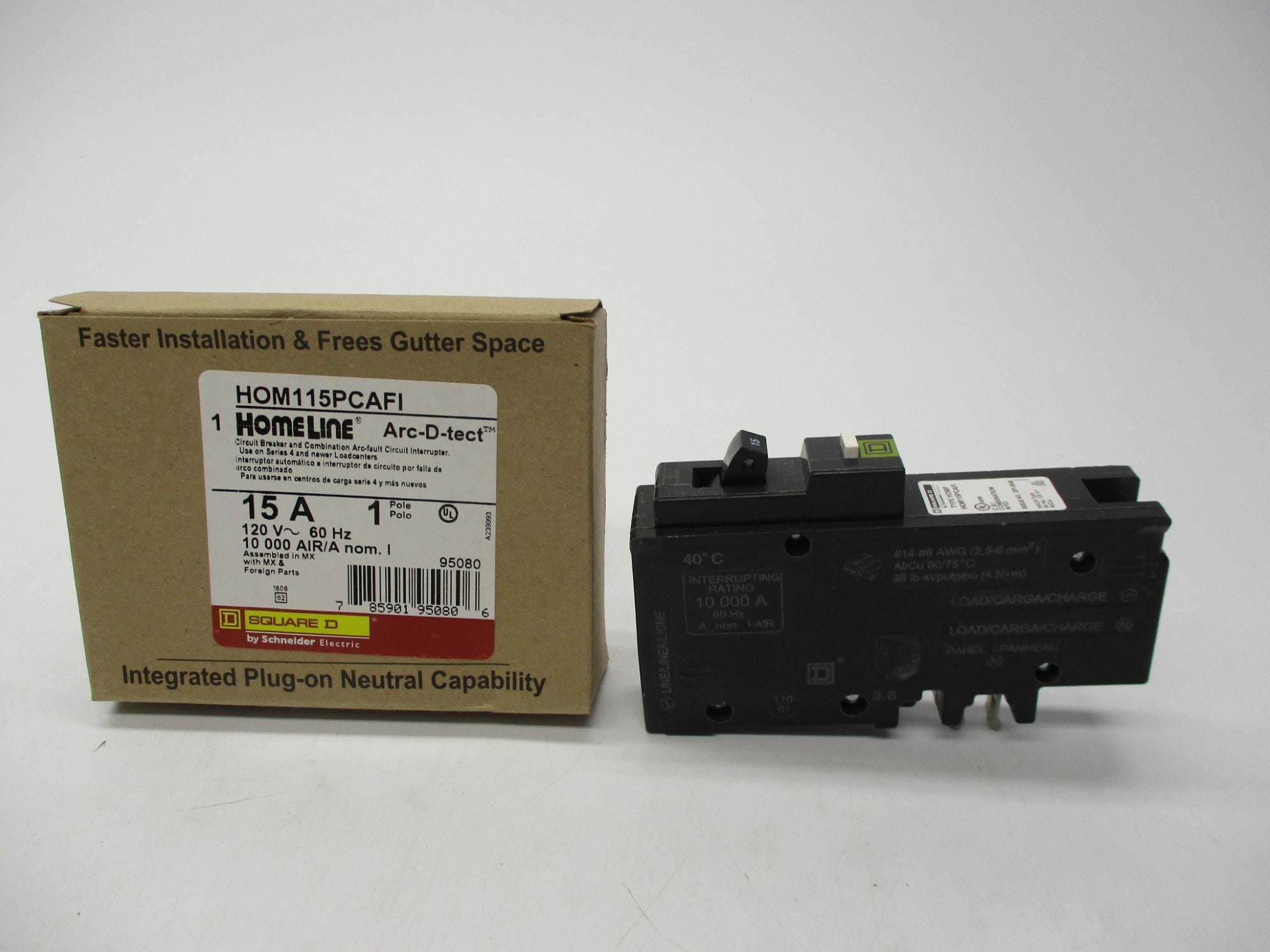 SQUARE D HOM115PCAFI 15A 120V NSMP