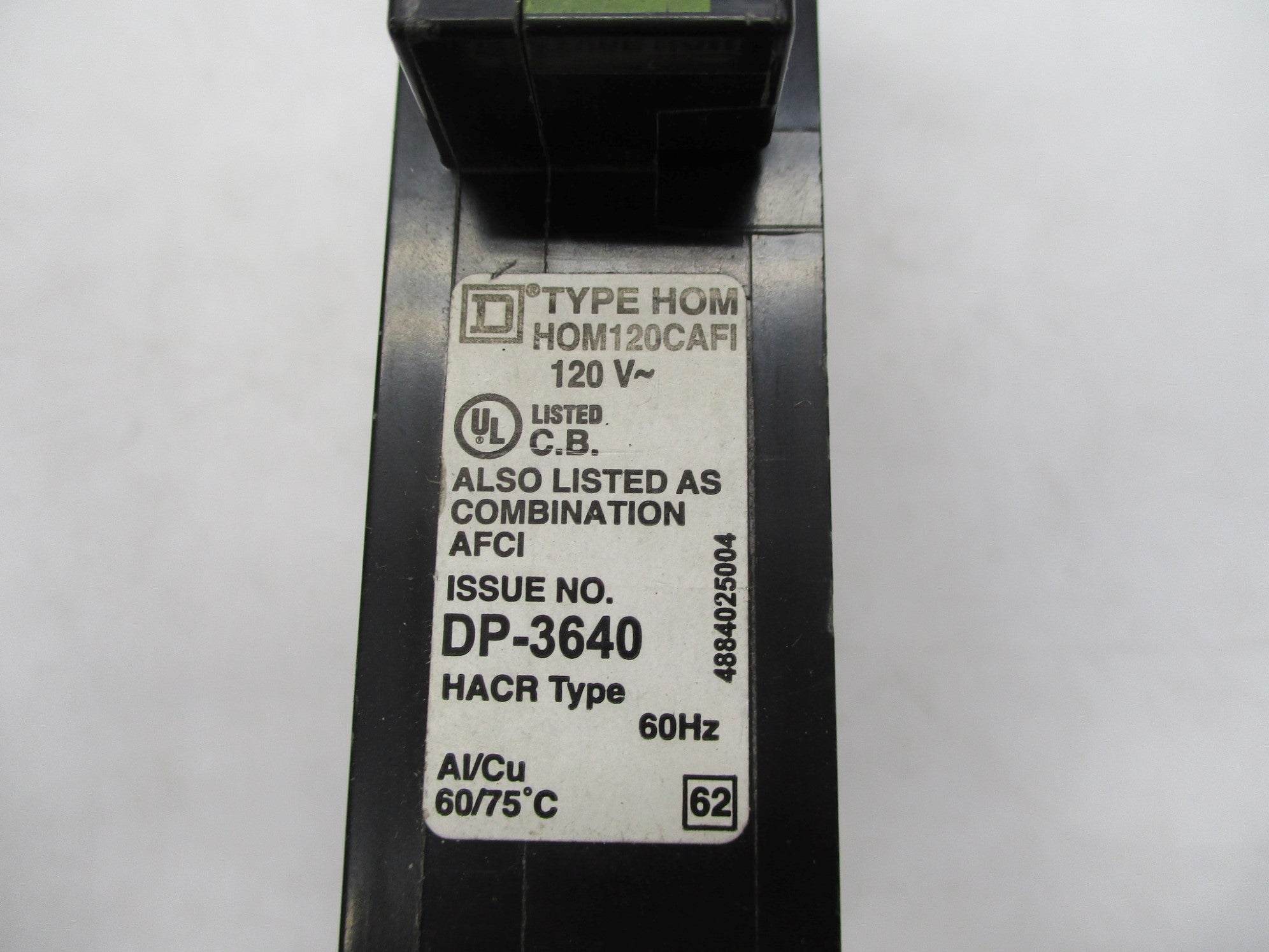 SQUARE D HOM120CAFI 20A 120V NSMP