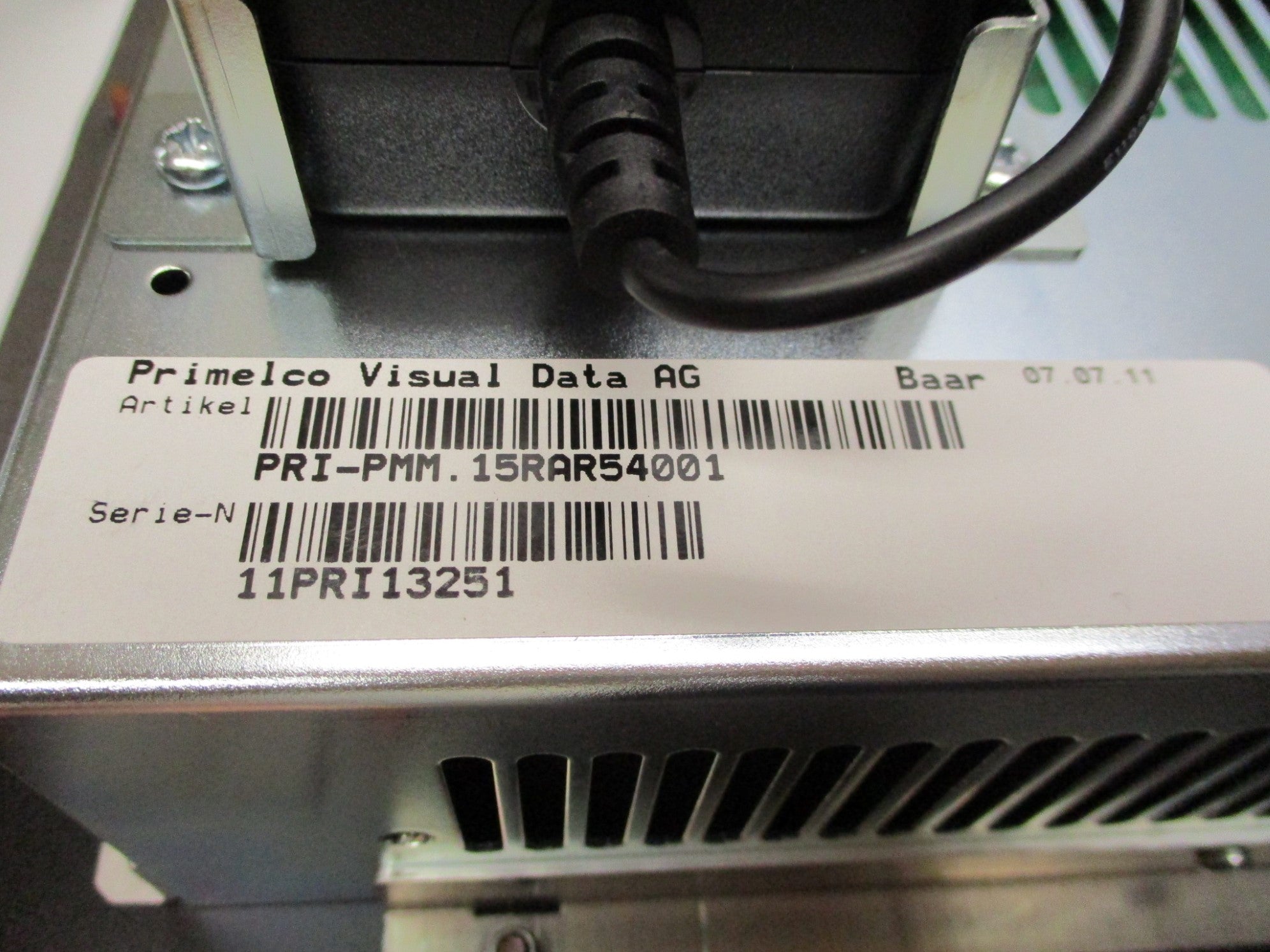 PRIMELCO VISUAL DATA PRI-PMM-15RAR54001 NSMP