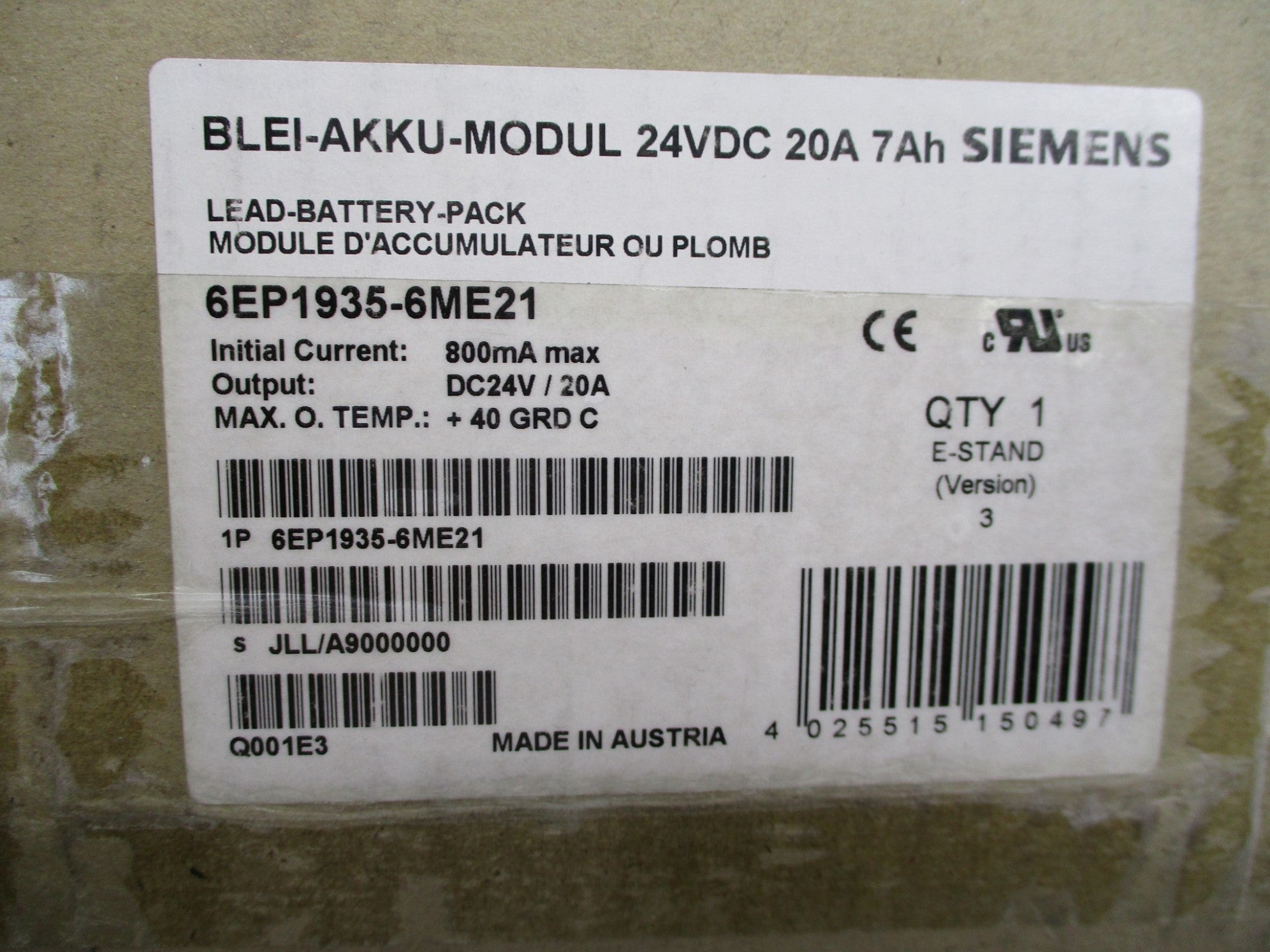 SIEMENS 6EP1935-6ME21 NSMP