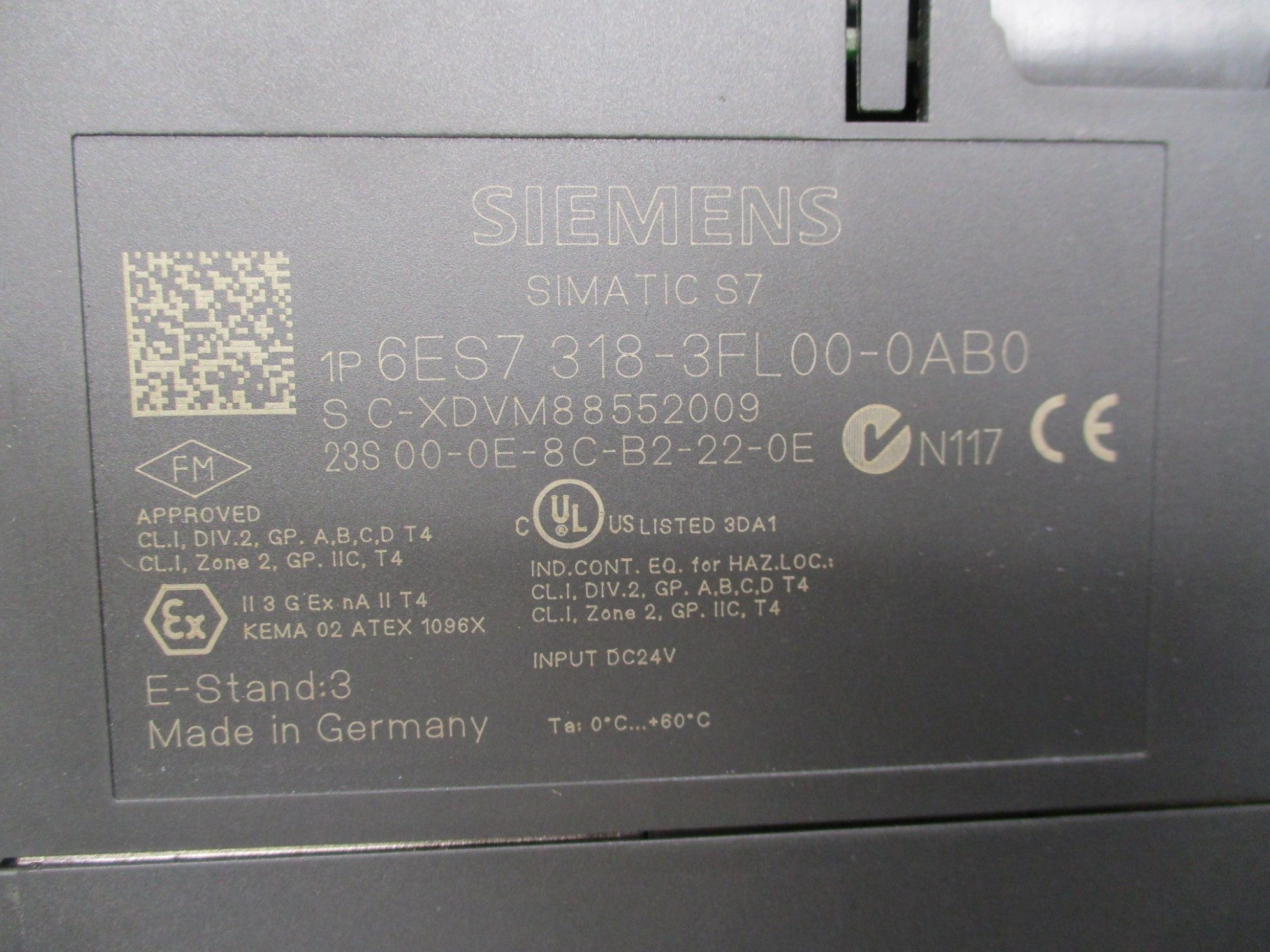 SIEMENS 6ES7318-3FL00-0AB0 NSNP