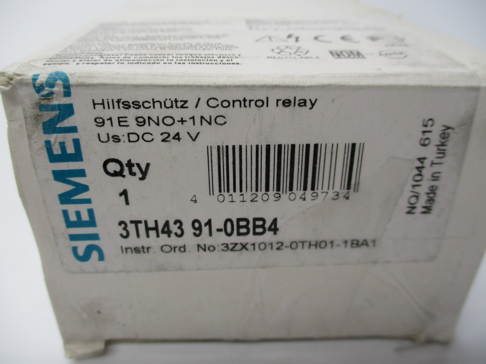 SIEMENS 3TH4391-0BB4 24VDC NSMP