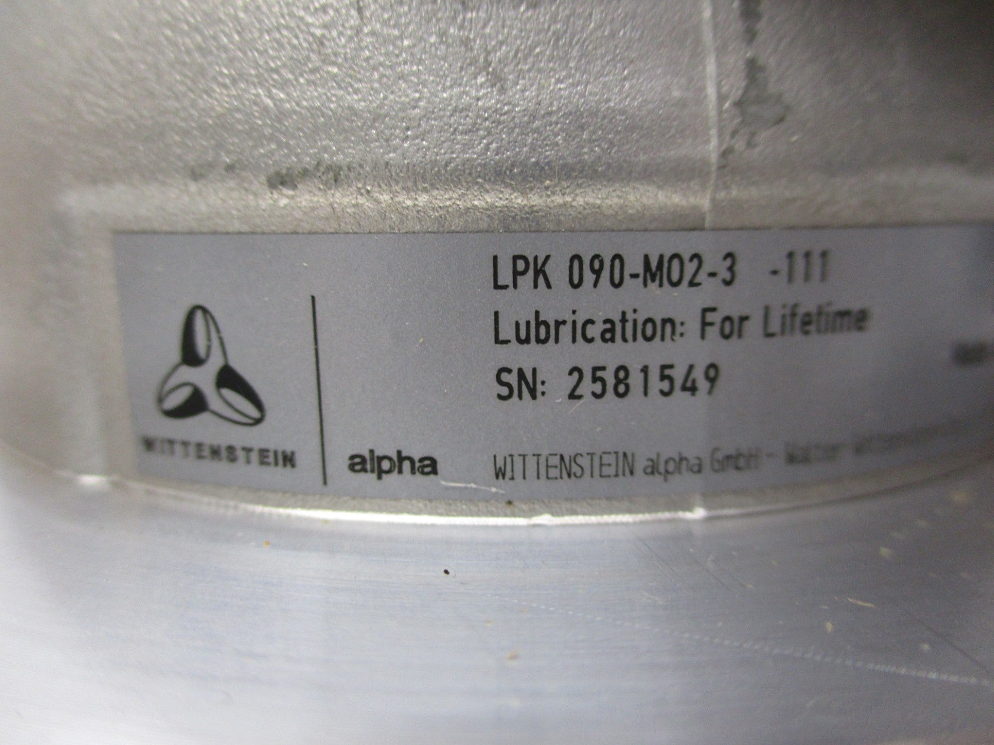 WITTENSTEIN LPK090-M02-3-111 NSMP