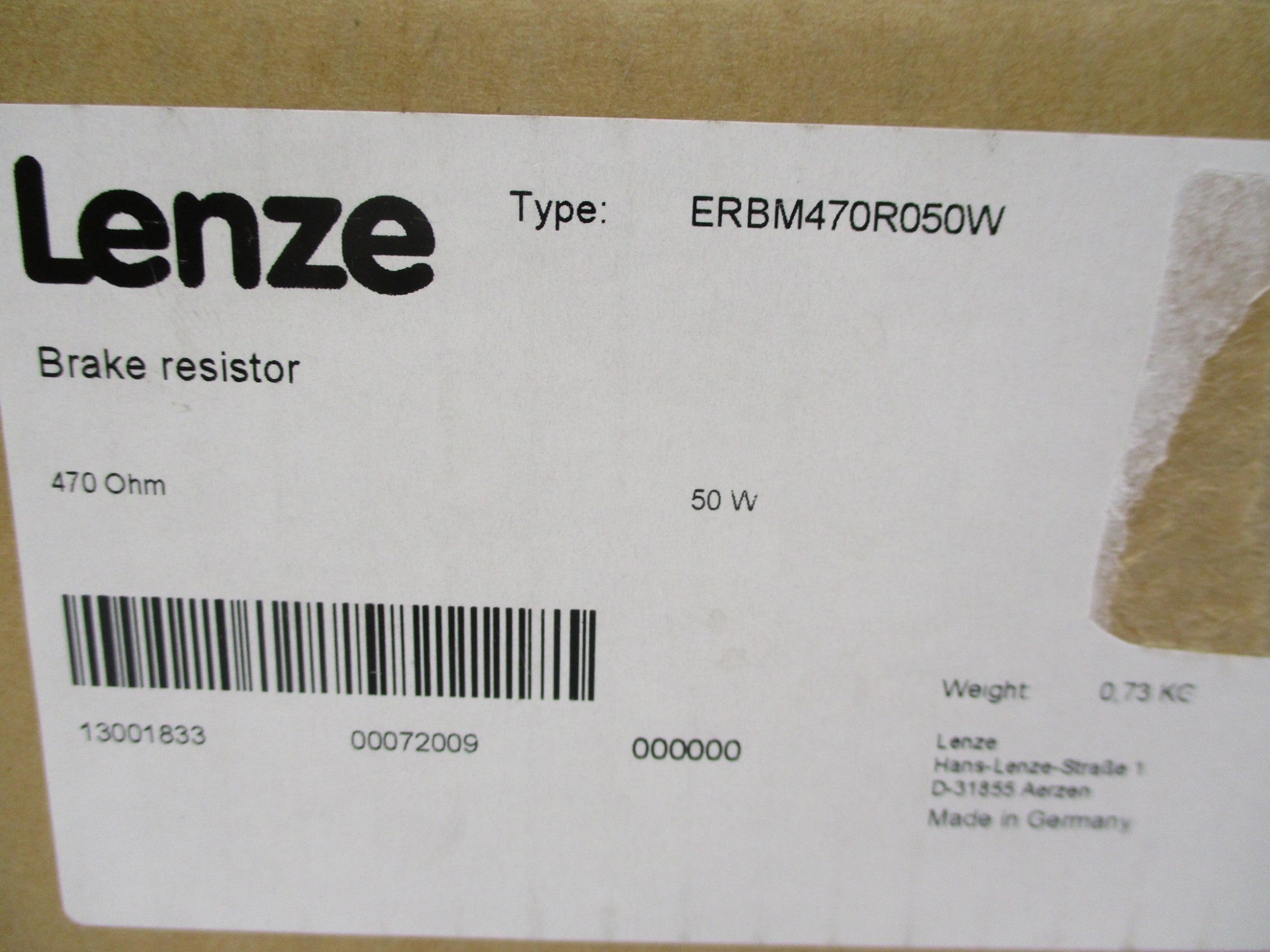 LENZE ERBM470R050W NSMP