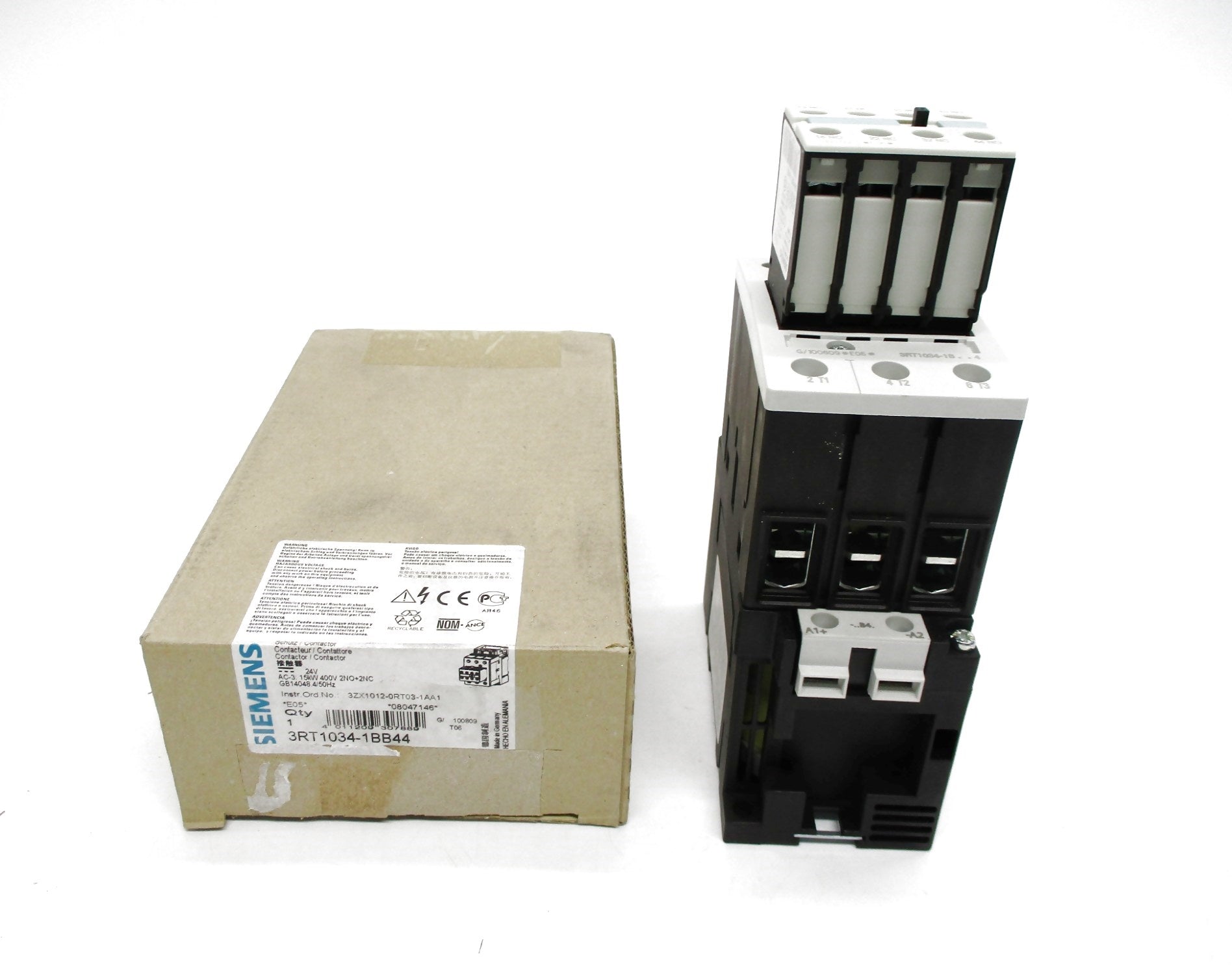 SIEMENS 3RT1034-1BB44 (AS PICTURED) NSMP