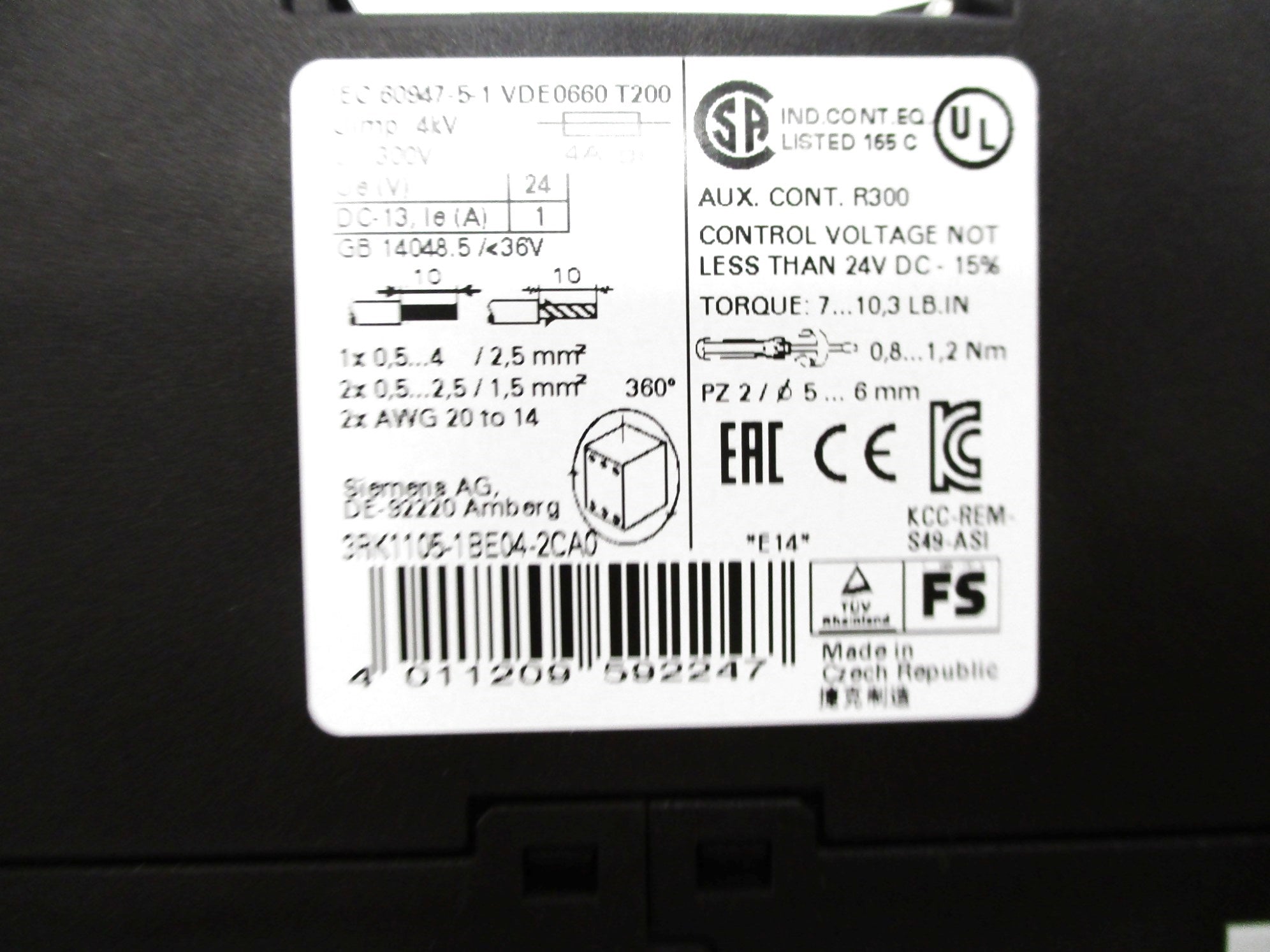 SIEMENS 3RK1105-1BE04-2CA0 24VDC NSMP