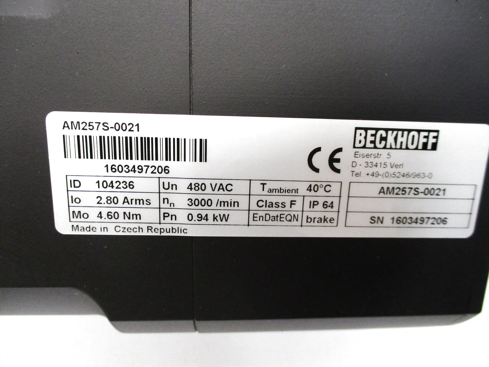 BECKHOFF AM257S-0021 NSMP