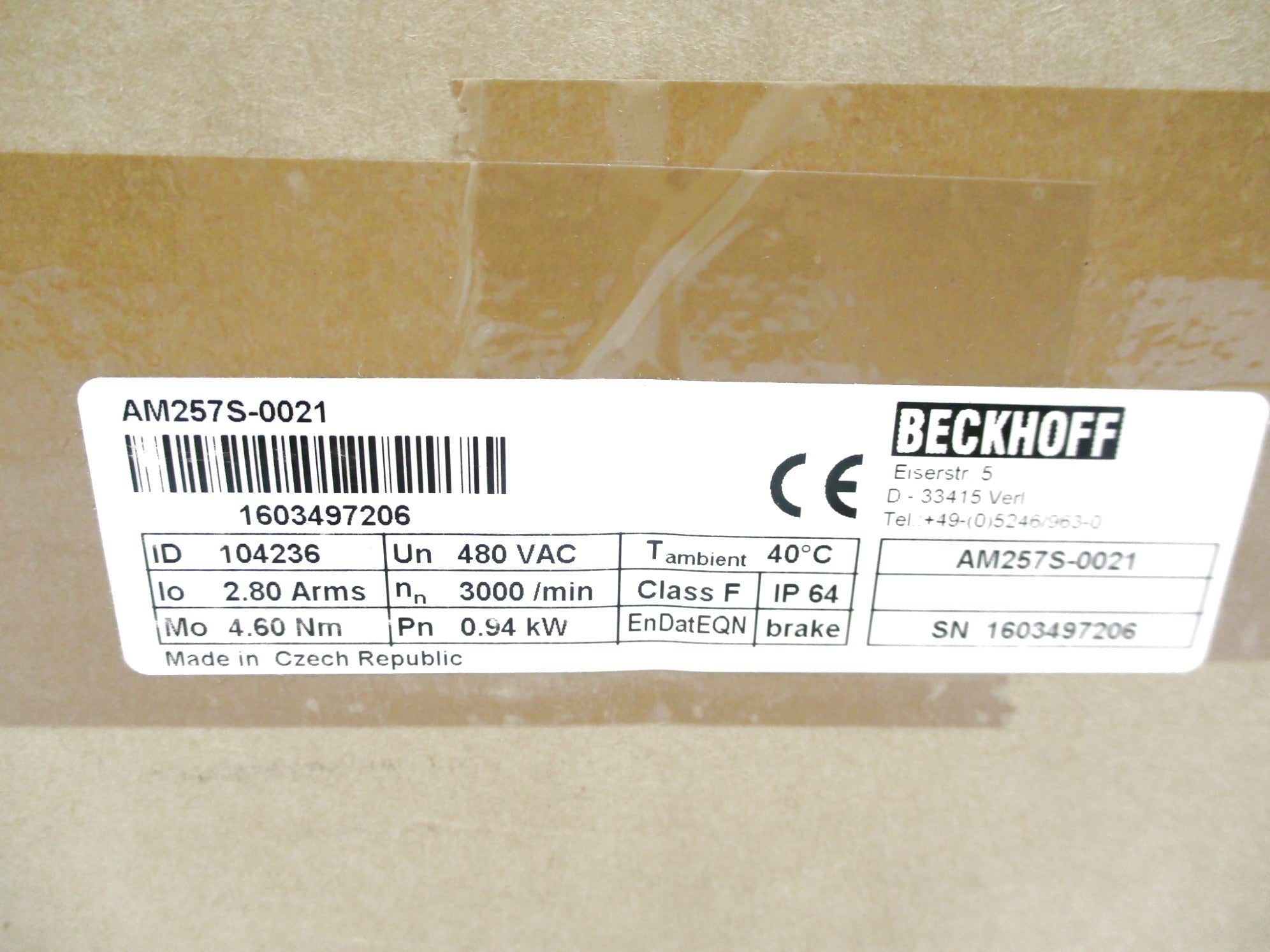 BECKHOFF AM257S-0021 NSMP