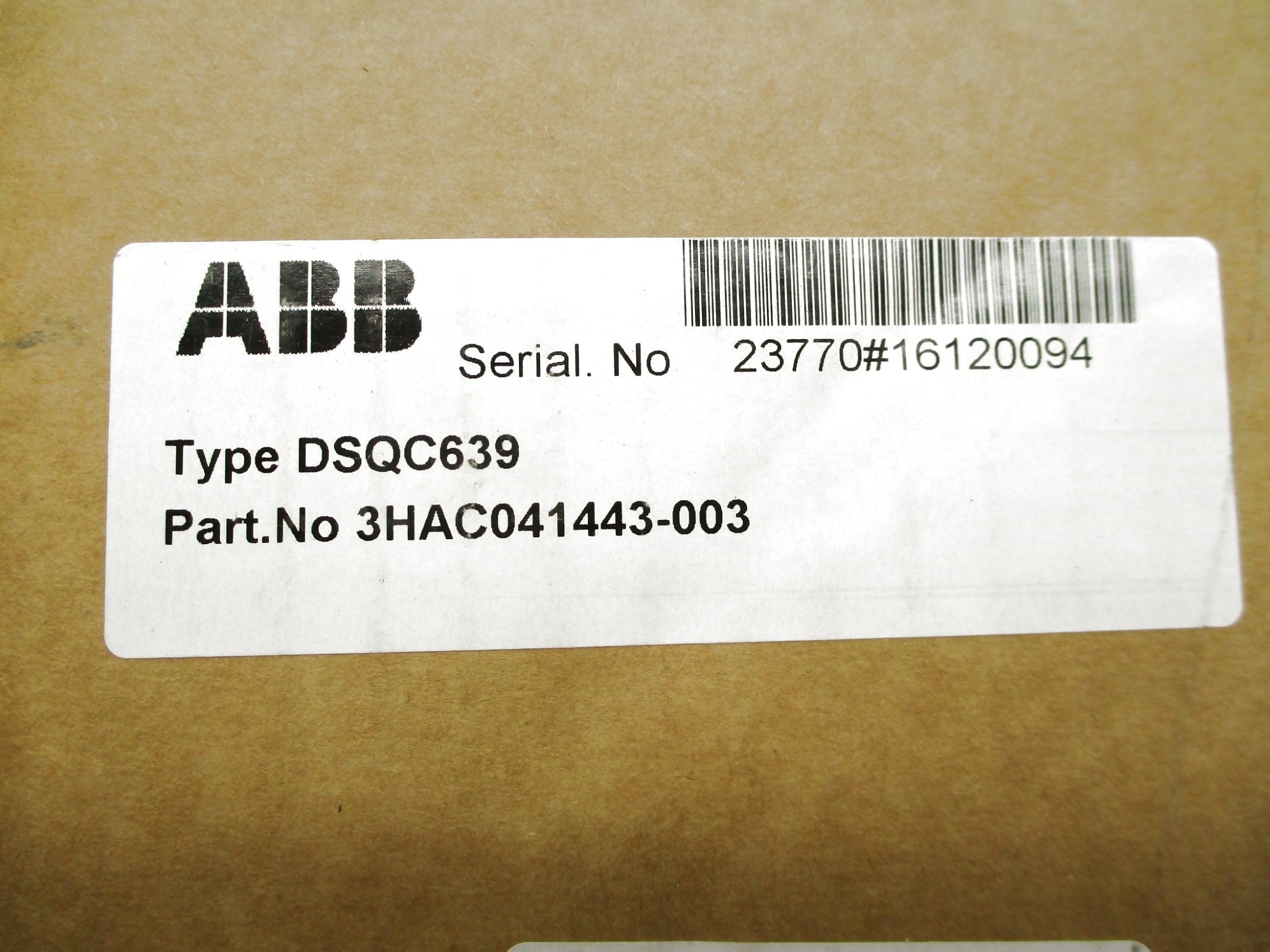 ABB 3HAC041443-003 DSQC639 NSMP
