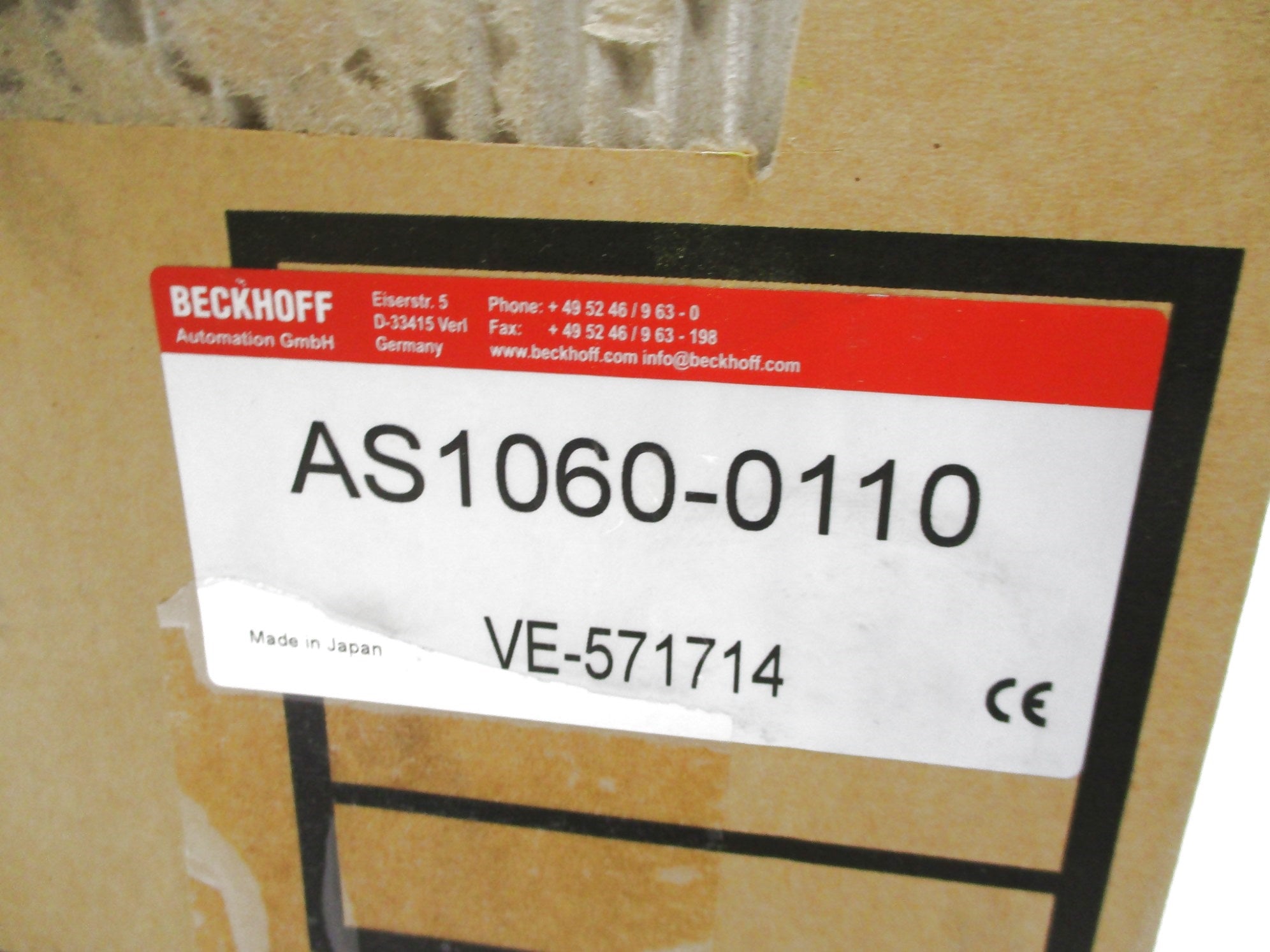 BECKHOFF AS1060-0110 NSMP