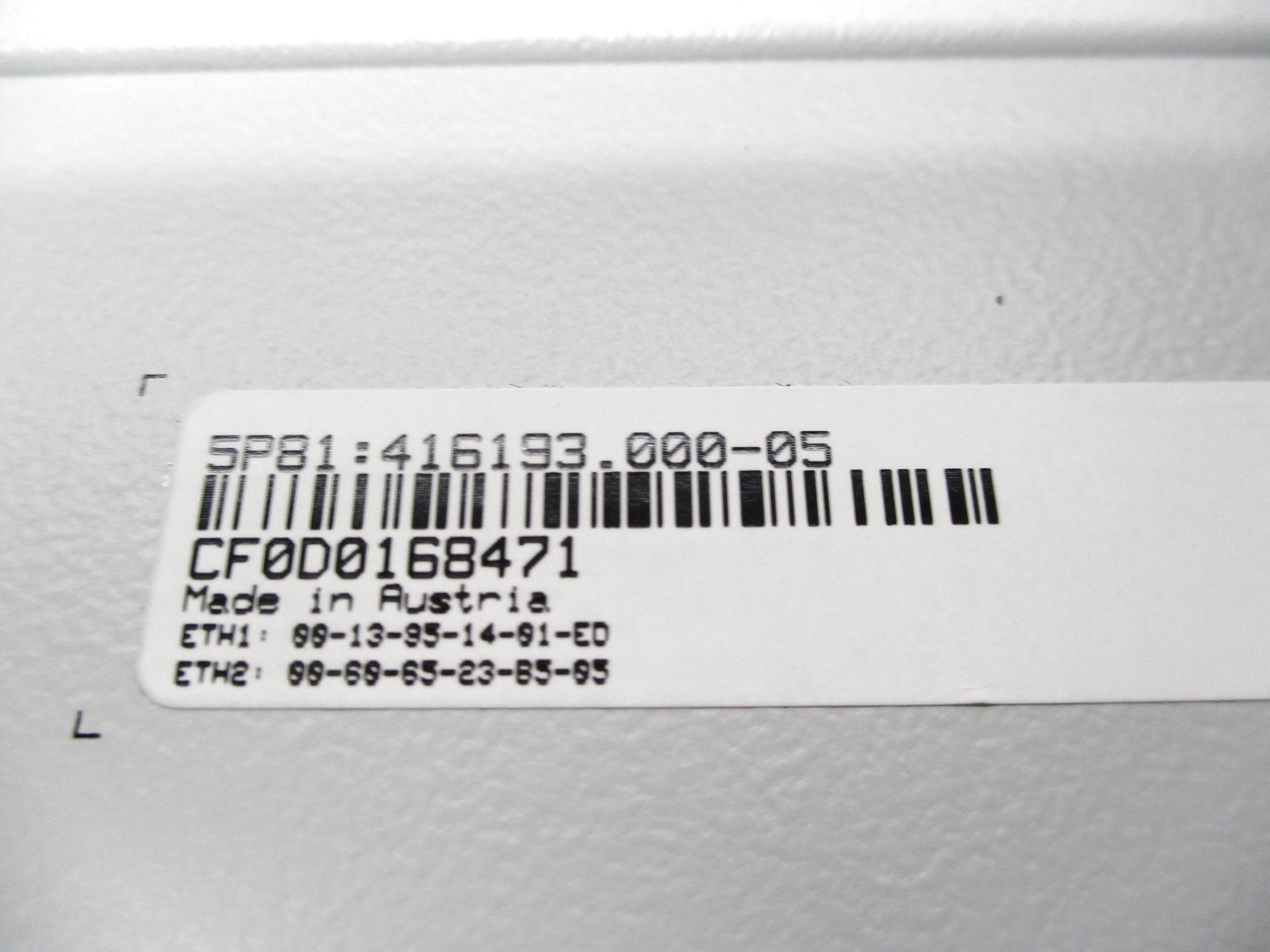 B&R AUTOMATION 5P81:416193.000-05 NSNP