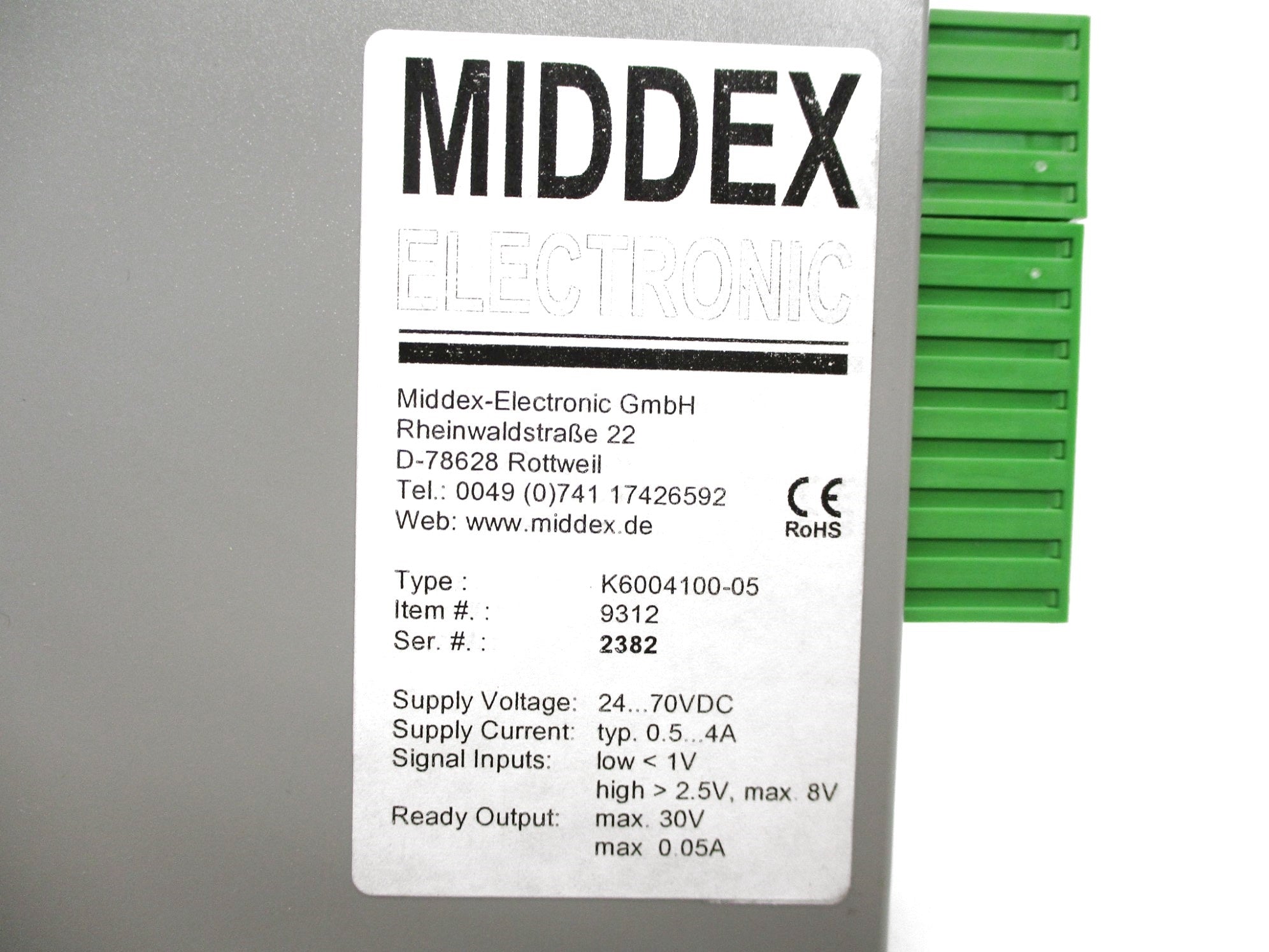 MIDDEX ELECTRONIC K6004100-05 NSNP