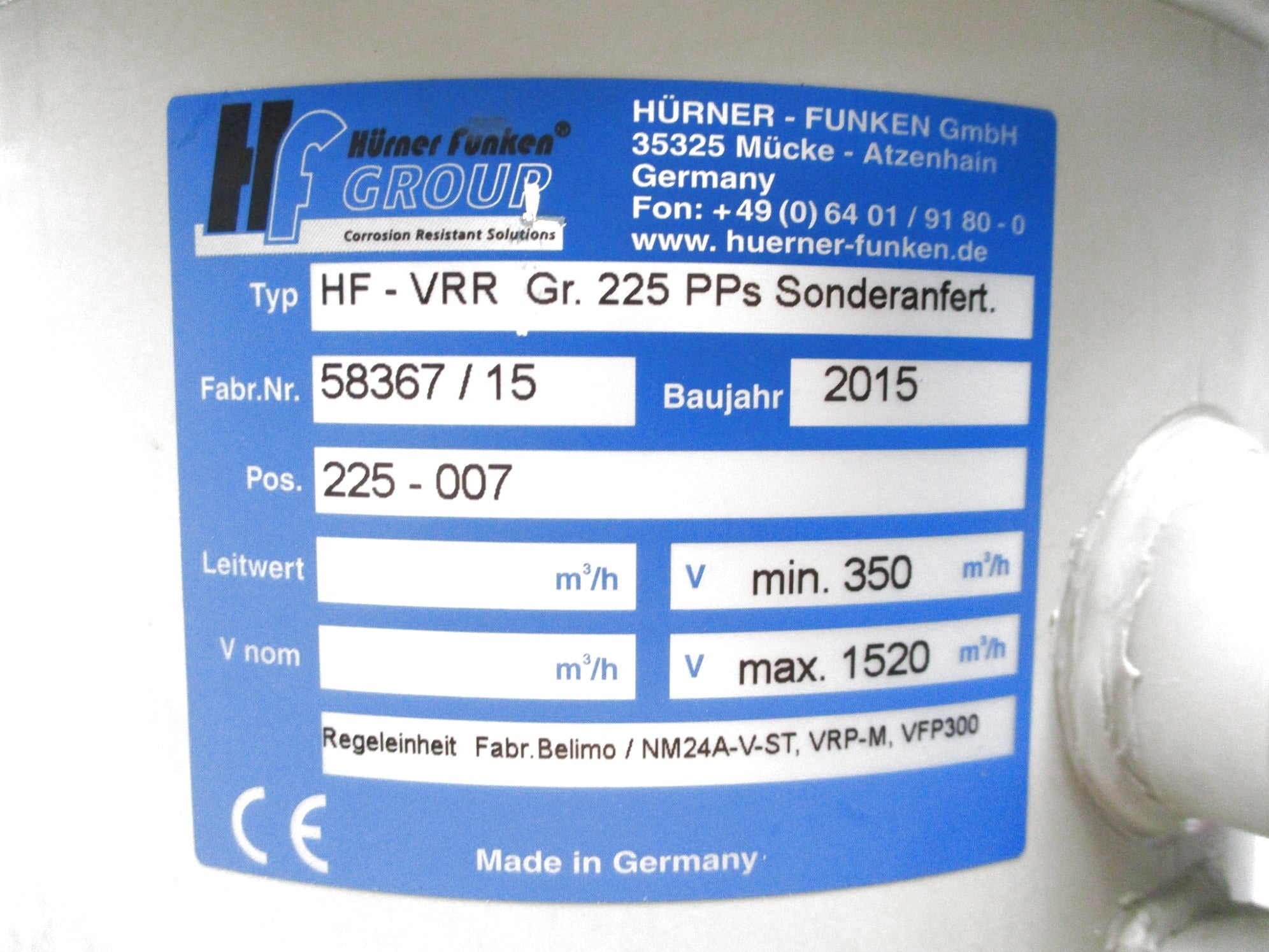 HURNER-FUNKEN HF-VRR 58367/15 225-007 NSNP