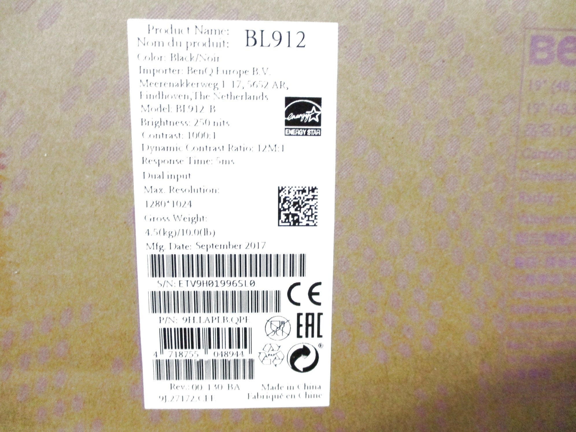 BENQ BL912 NSMP