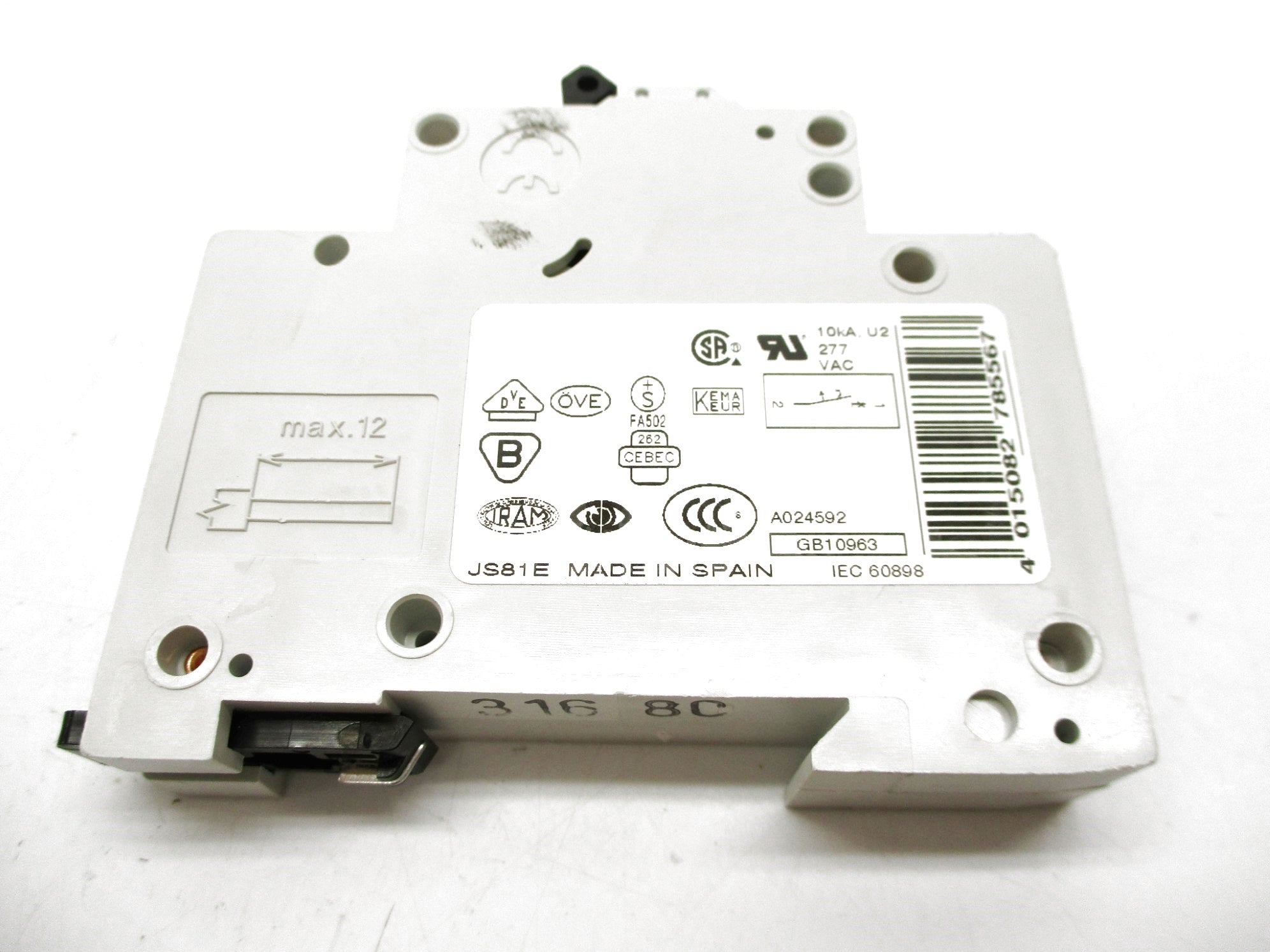 KLOCKNER MOELLER FAZ-C8/1 8A 240/415V NSNP
